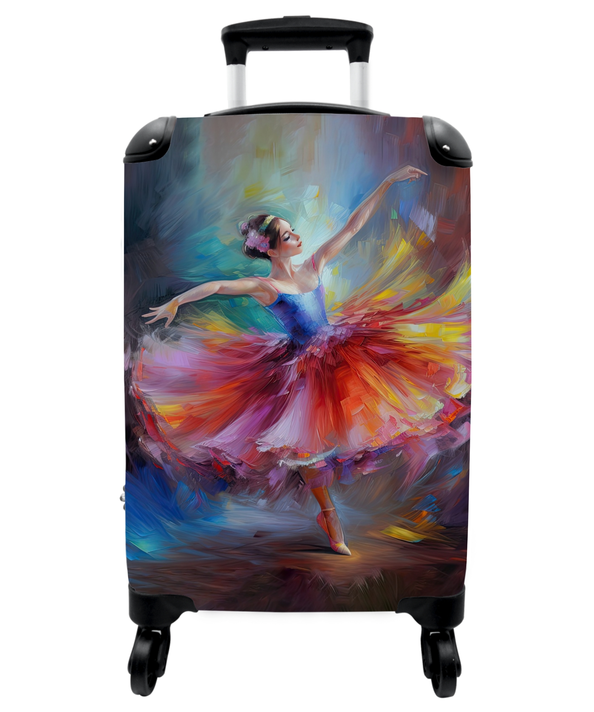 Koffer - Schilderij - Olieverf - Dans - Ballerina