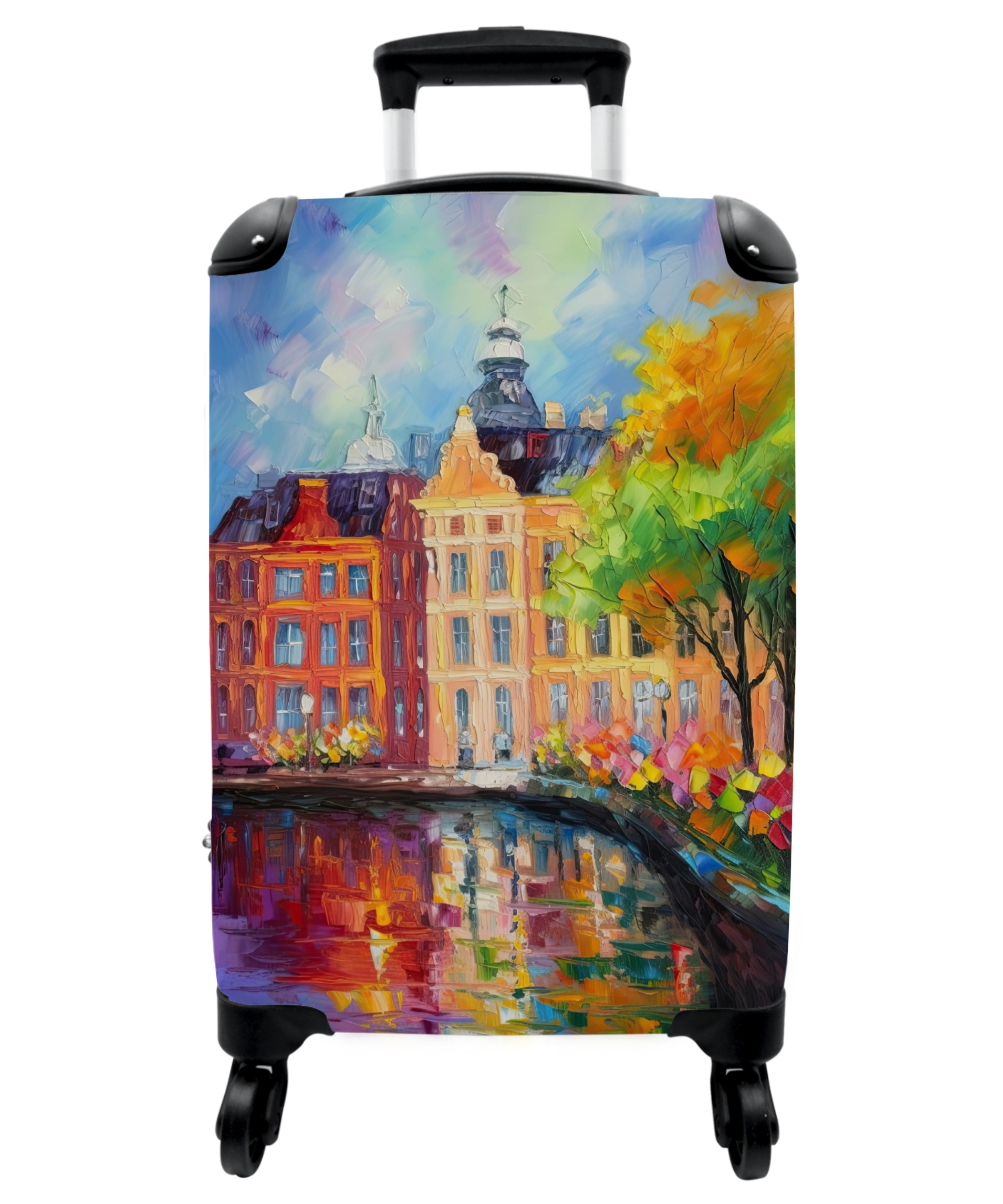 Koffer - Olieverf - Amsterdam - Kunst - Kleurrijk-1