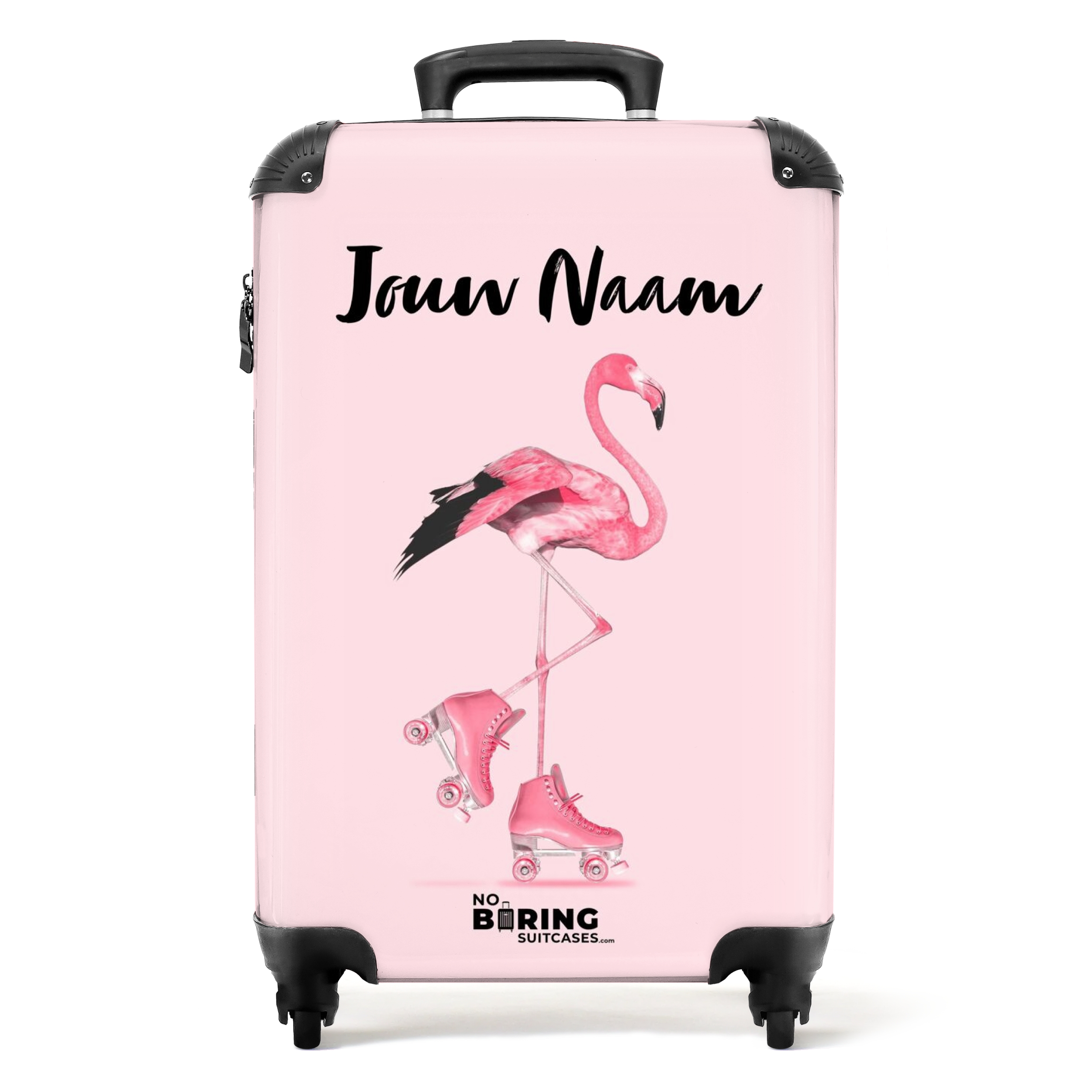 Roze rollerflamingo