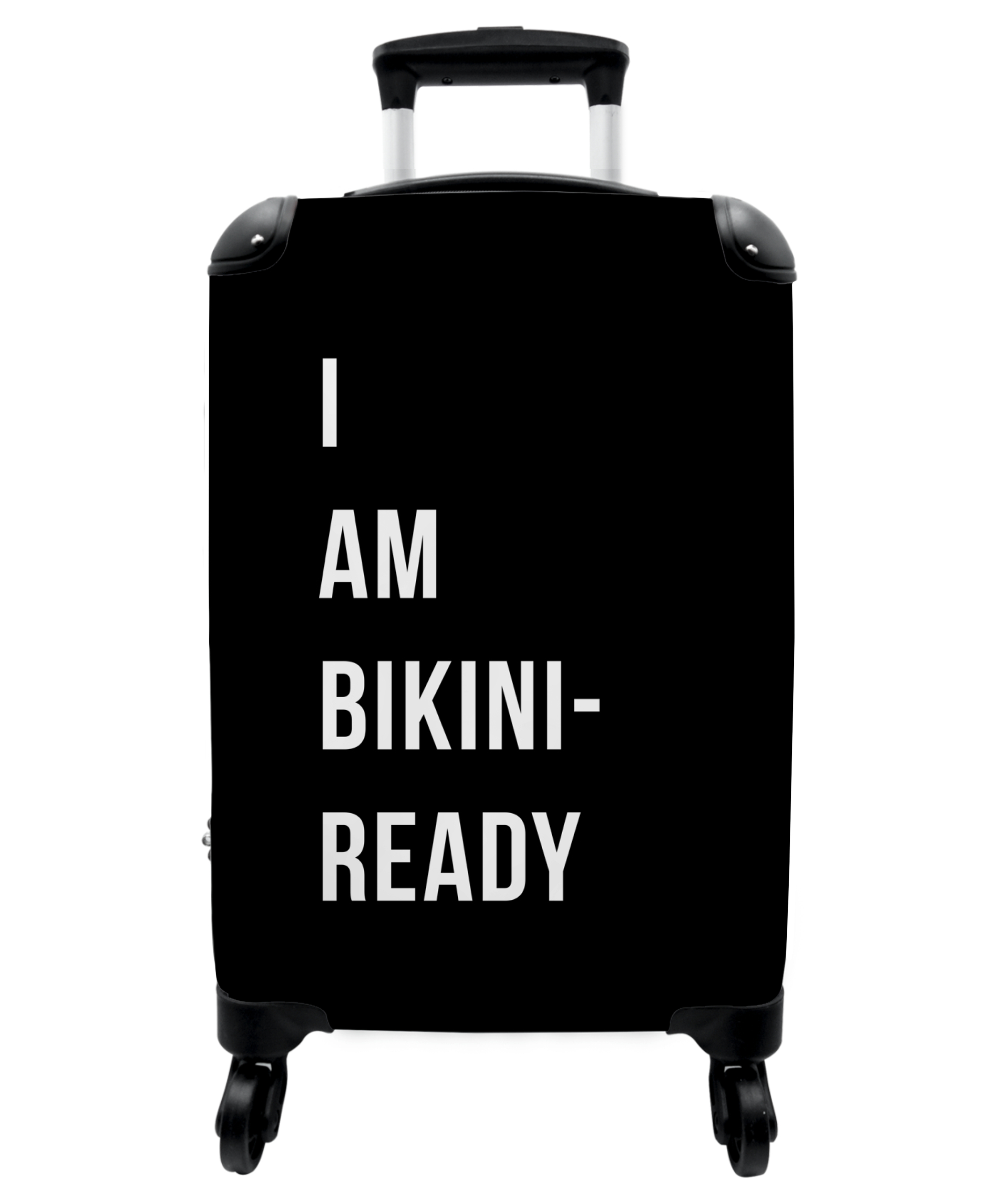 Koffer - I am bikini ready - Zwart - Quote-thumbnail-1