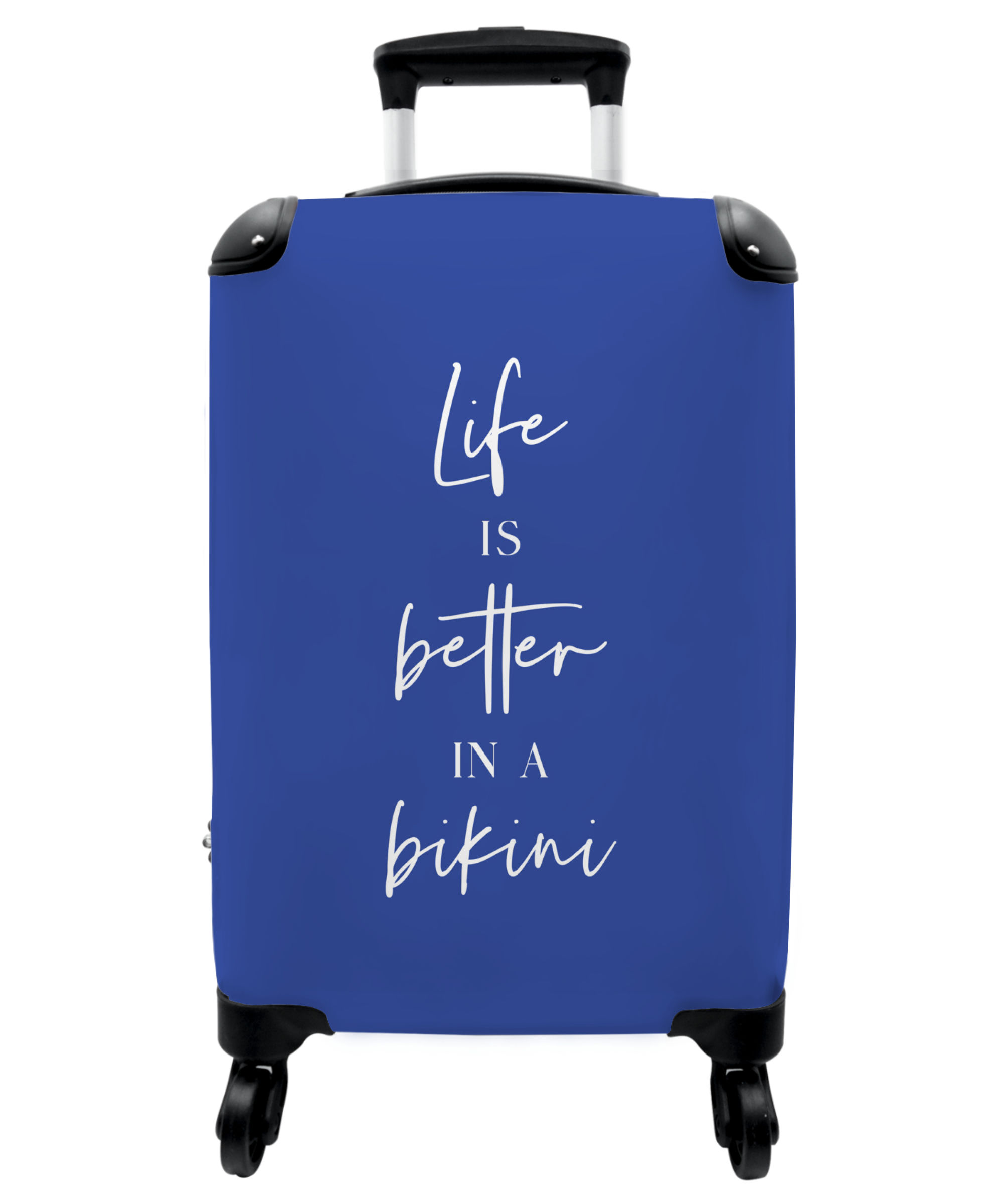 Koffer - Life is better in a bikini - Quote - Blauw