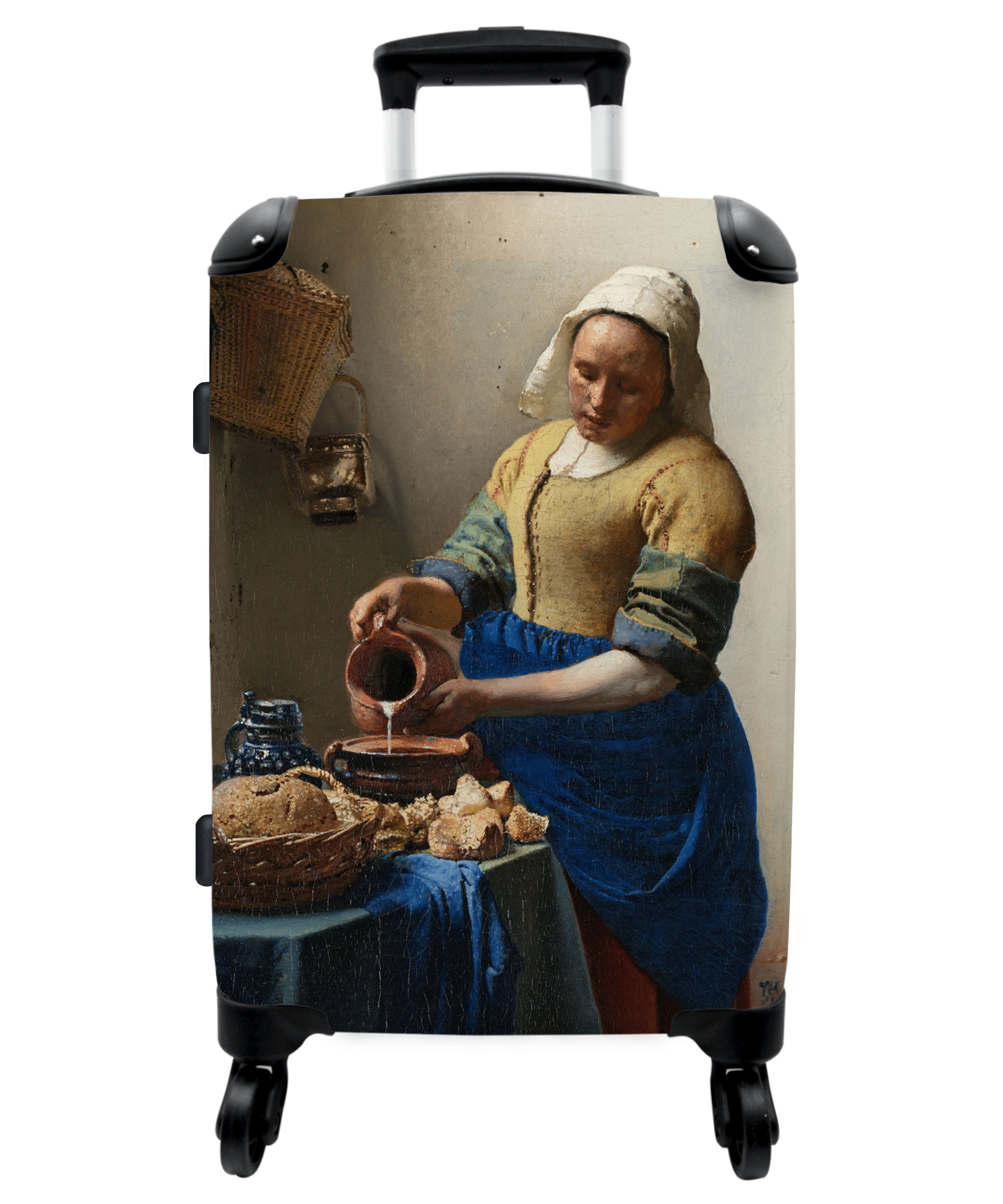 Koffer - Kunst - Melkmeisje - Vermeer - Oude meesters - Vintage