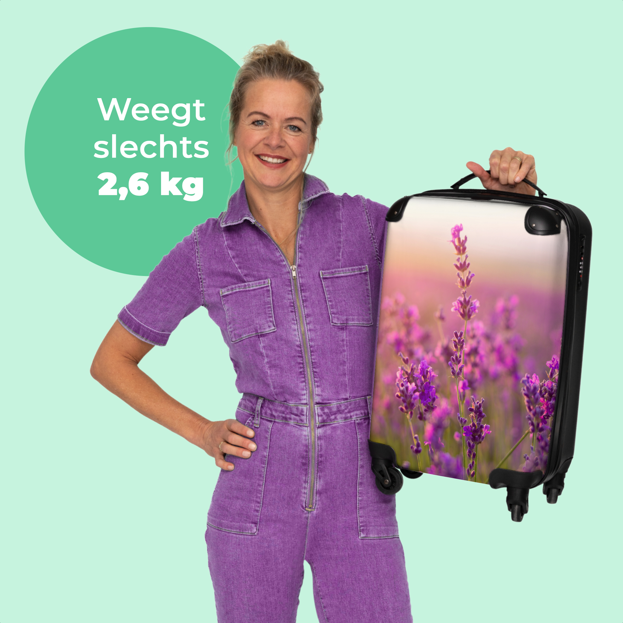 Koffer - Lavendel - Bloemen - Paars - Botanisch - Natuur-thumbnail-4