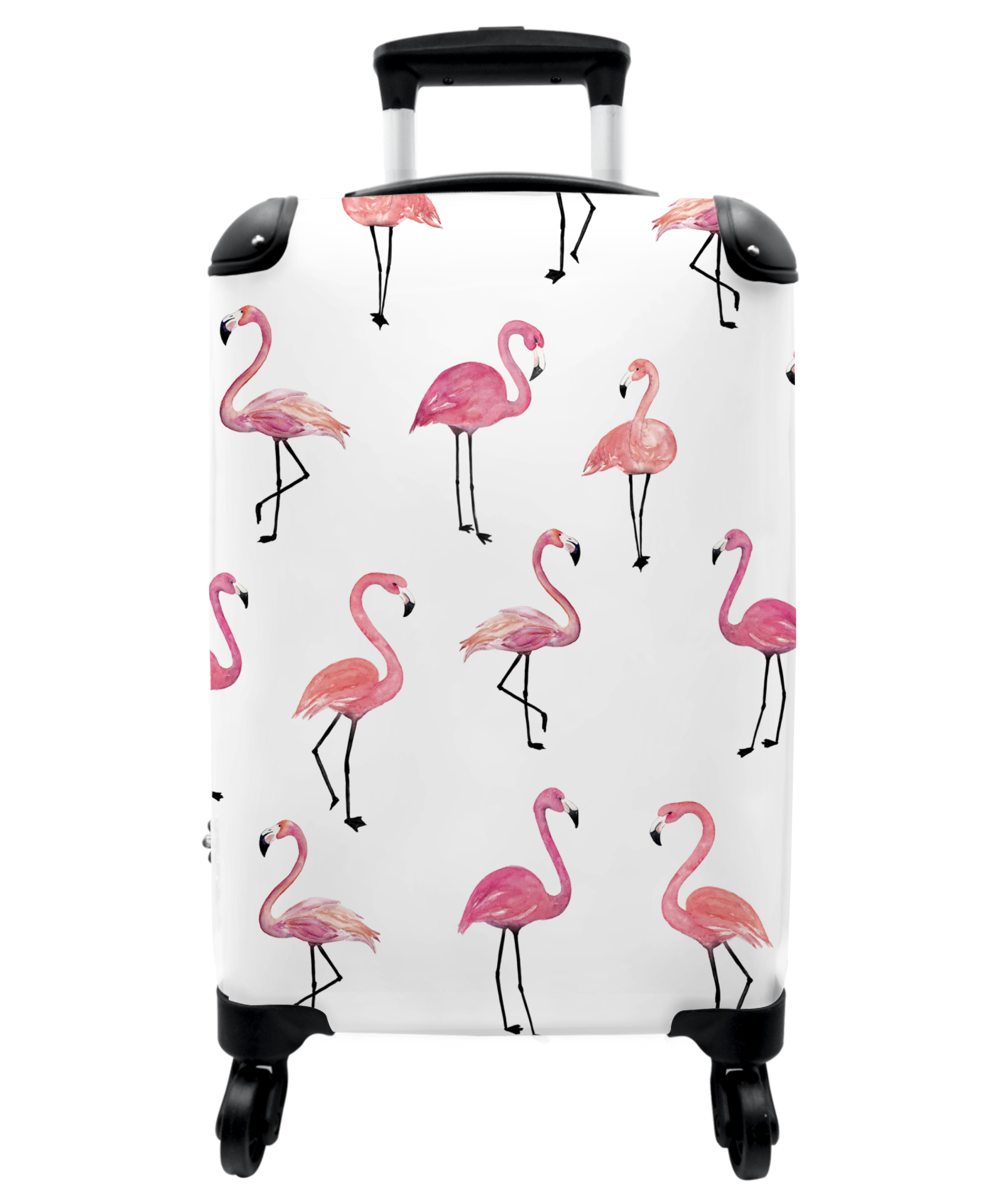 Koffer - Flamingo - Patroon - Roze - Meisjes-thumbnail-1