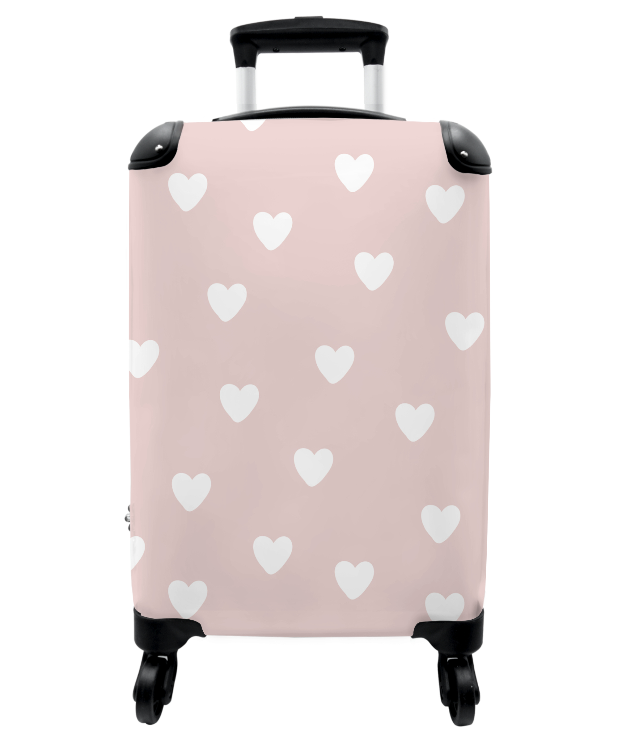Koffer - Patroon - Hartje - Meisjes - Roze