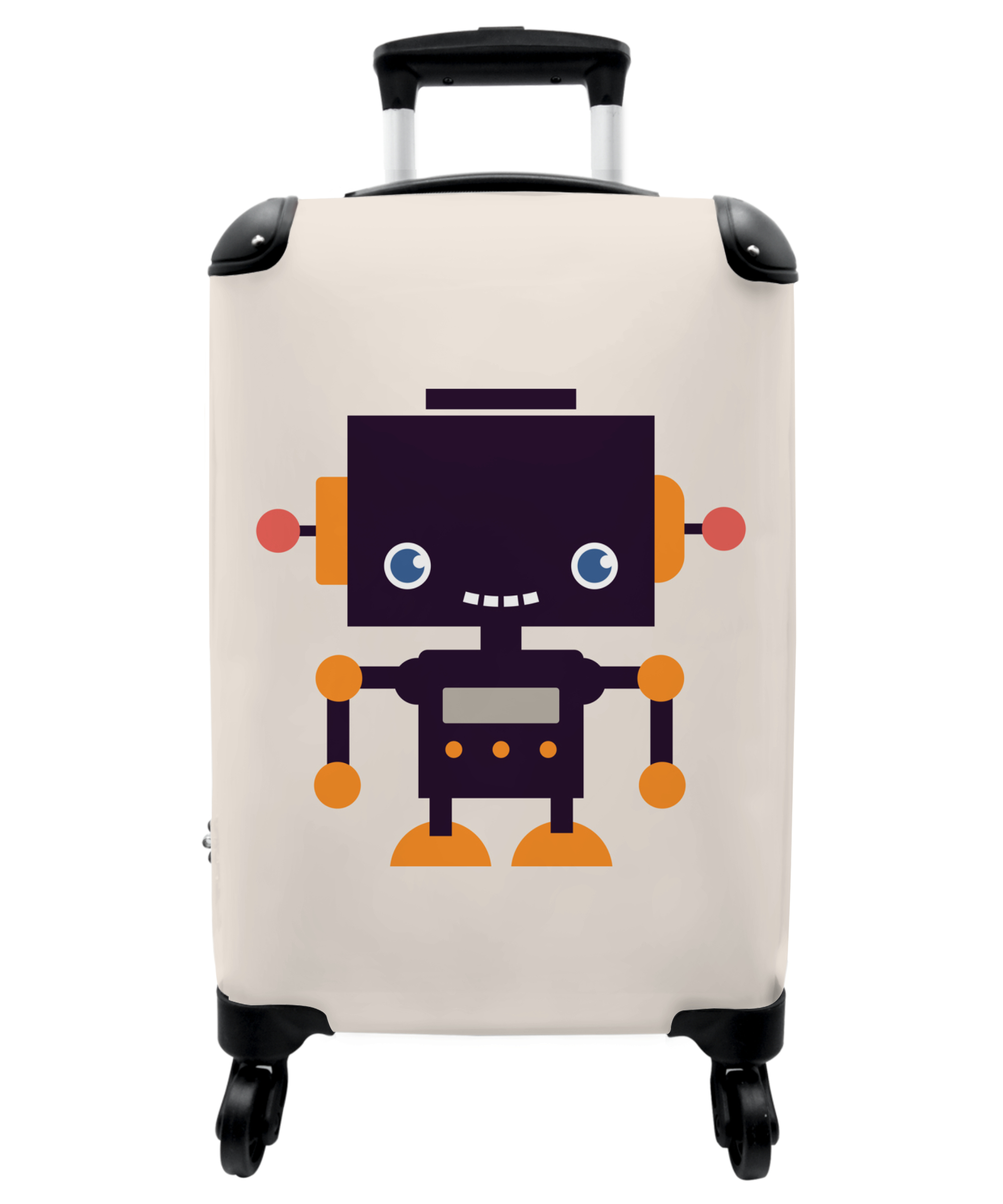 Koffer - Robot - Antenne - Beige - Kinderen