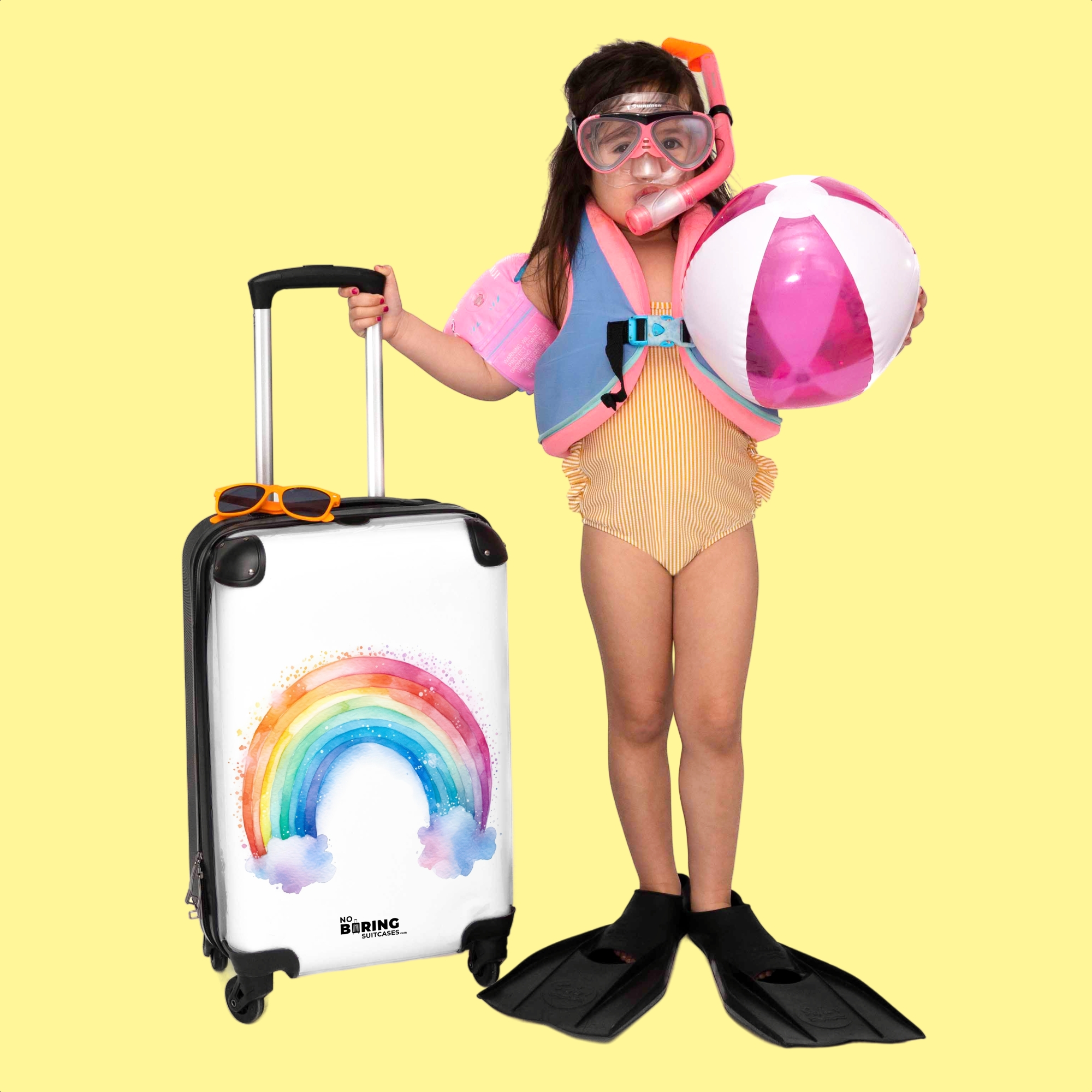 Koffer - Regenboog - Kinderen - Meisje-2