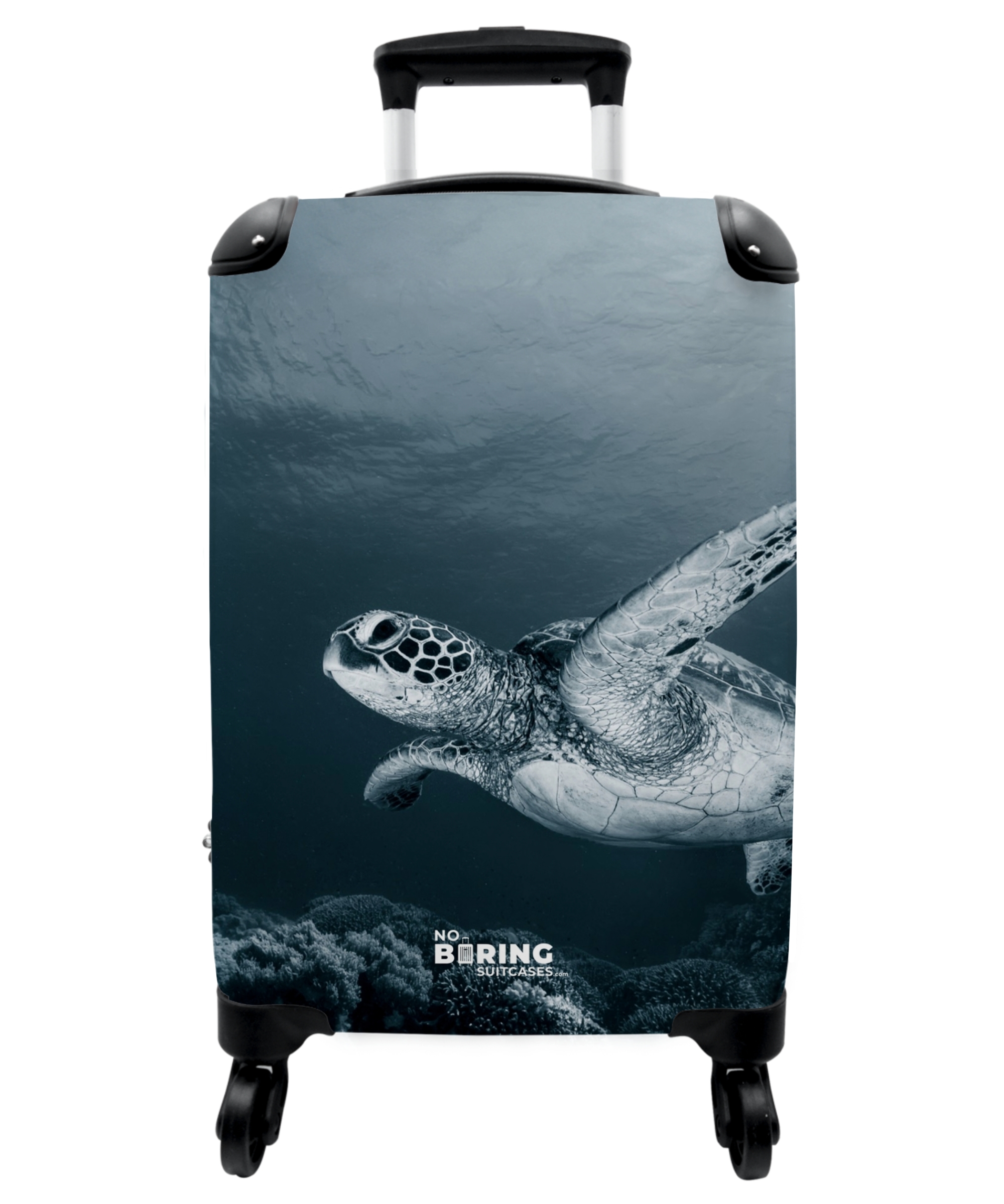 Koffer - Schildpad - Zee - Blauw - Dieren