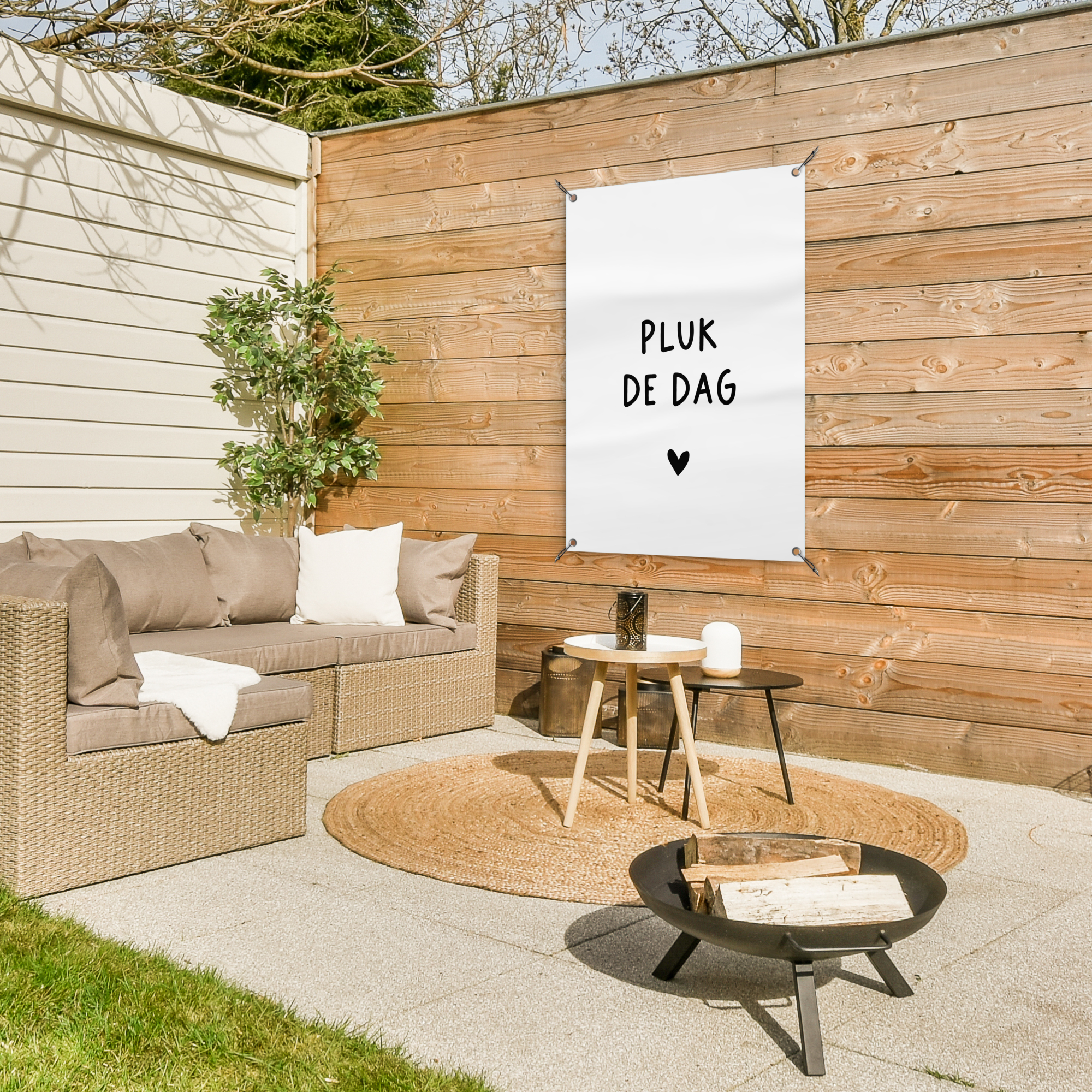 Tuinposter Spreuken - Pluk de dag - Quotes - Carpe diem - Tuin-3