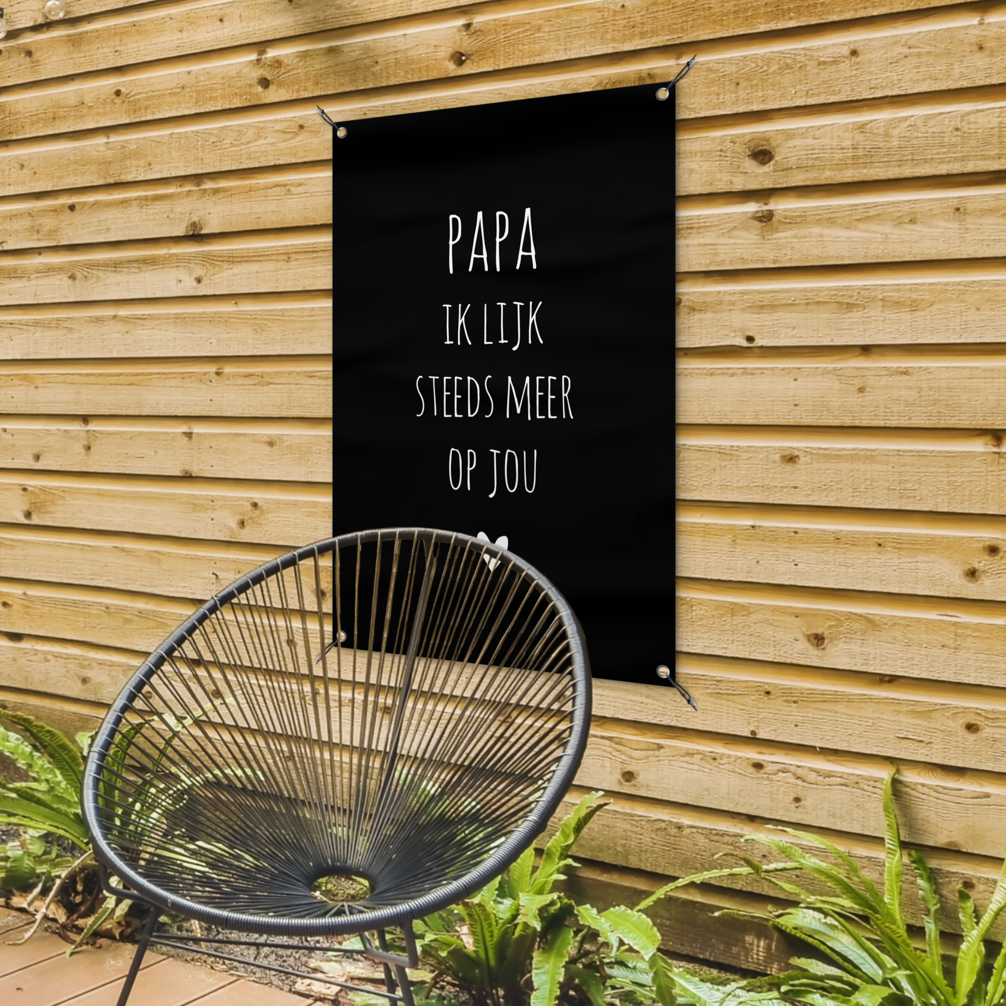 Outdoor Poster - Papa ich sehe dir immer ähnlicher - Zitate - Stef Bos - Sprichwörter-4