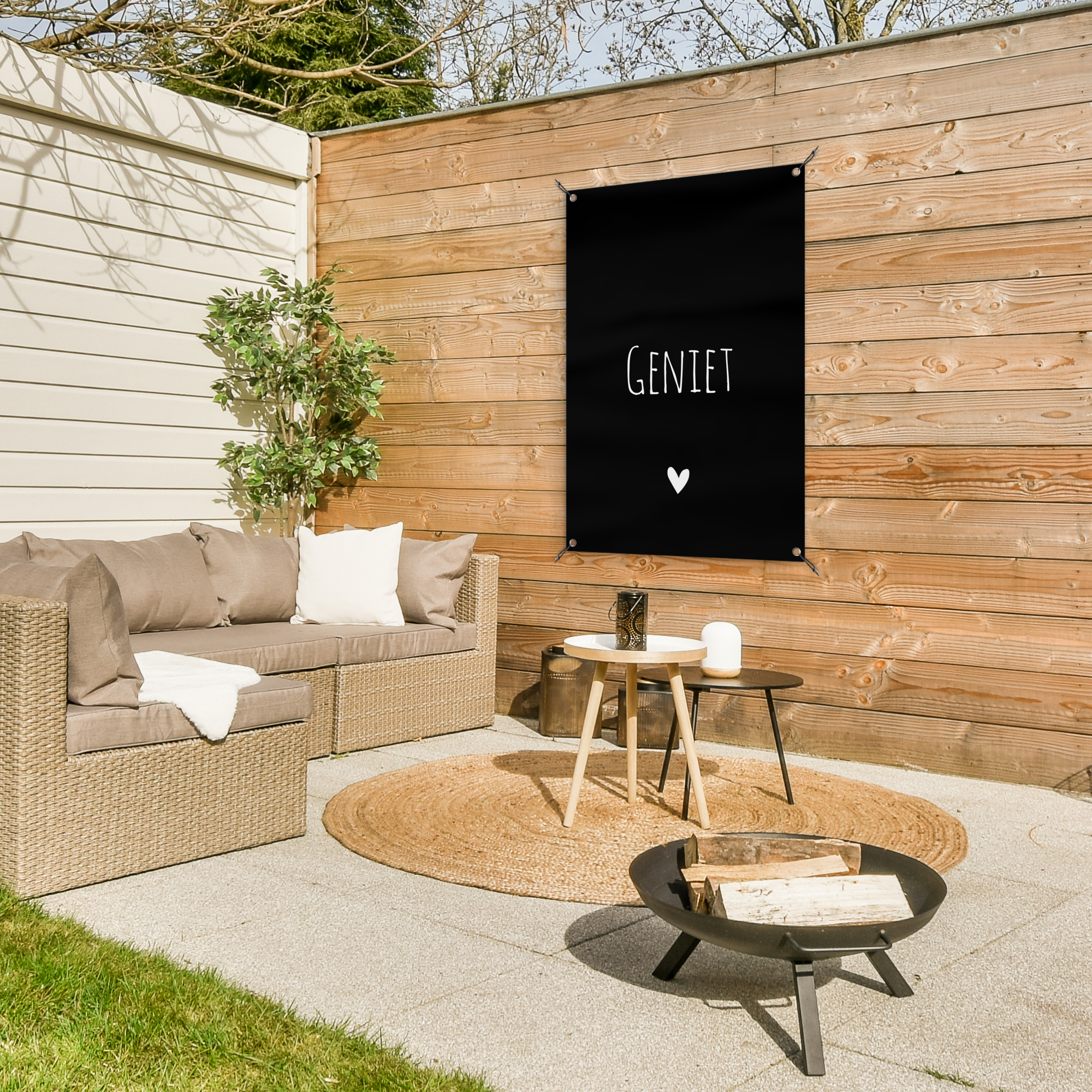 Tuinposter Spreuken - Geniet - Quotes - Tuin-3