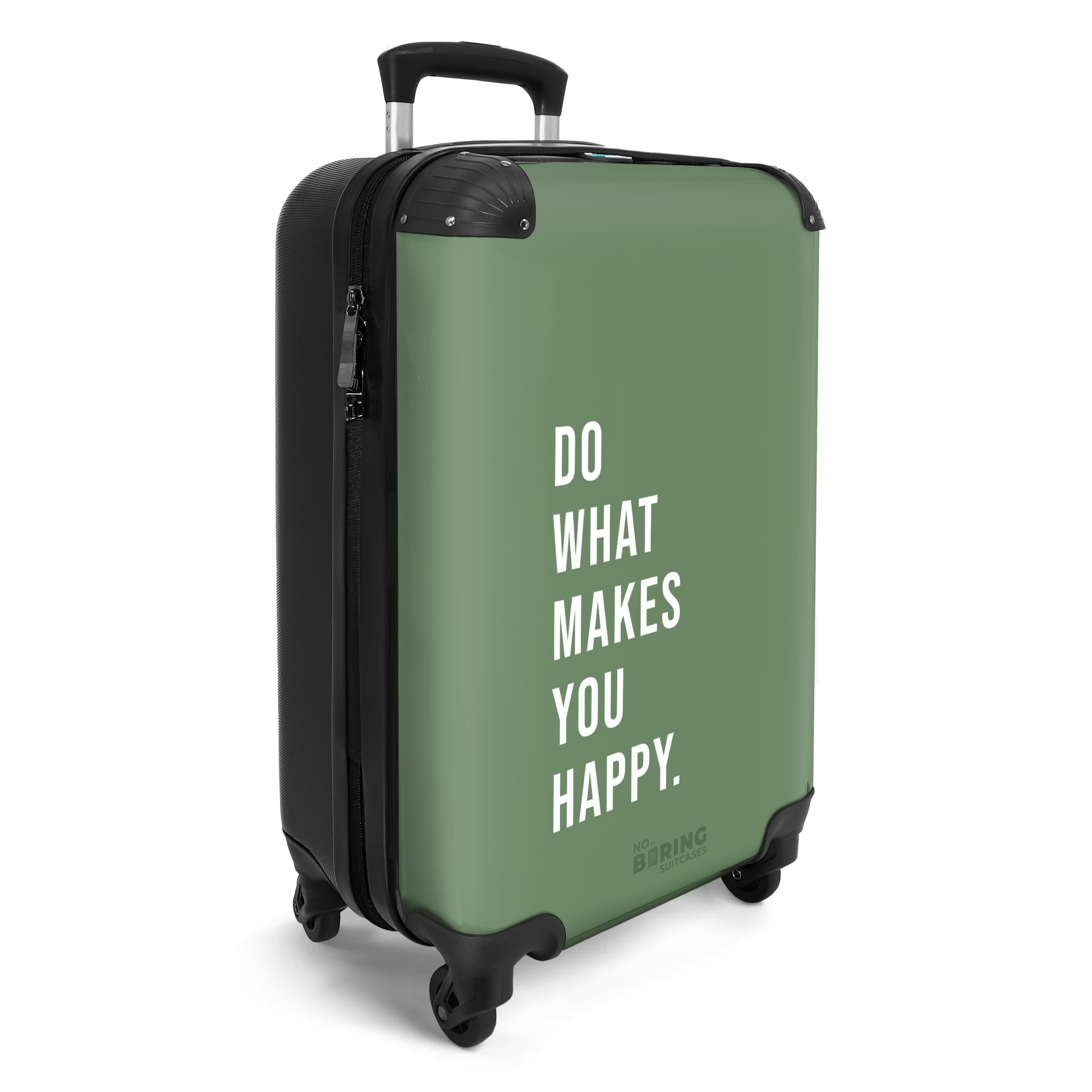 Koffer - Quotes - Do what makes you happy mosgroen-2