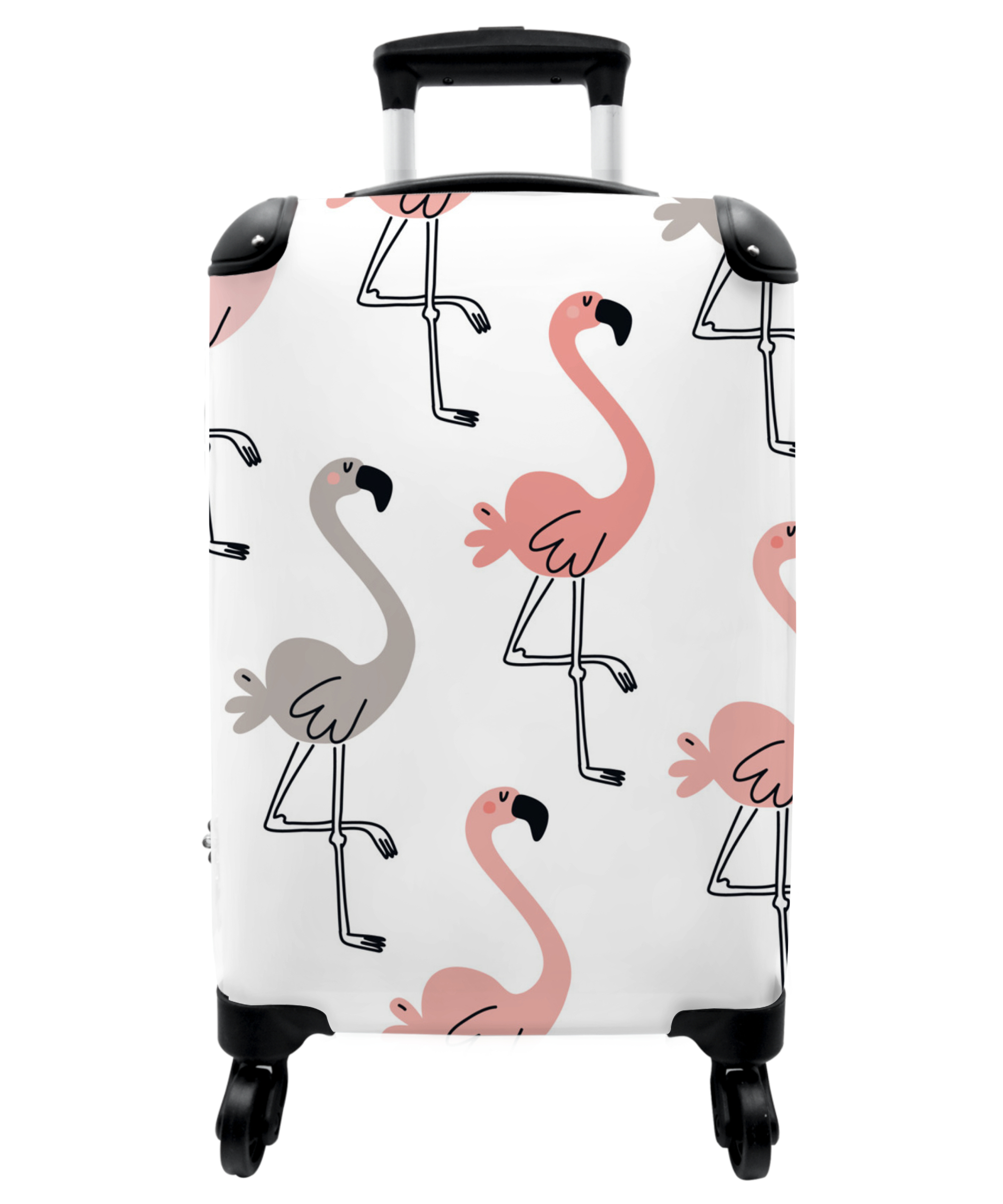 Koffer - Illustratie - Flamingo - Vogels - Meisje - Kinderen