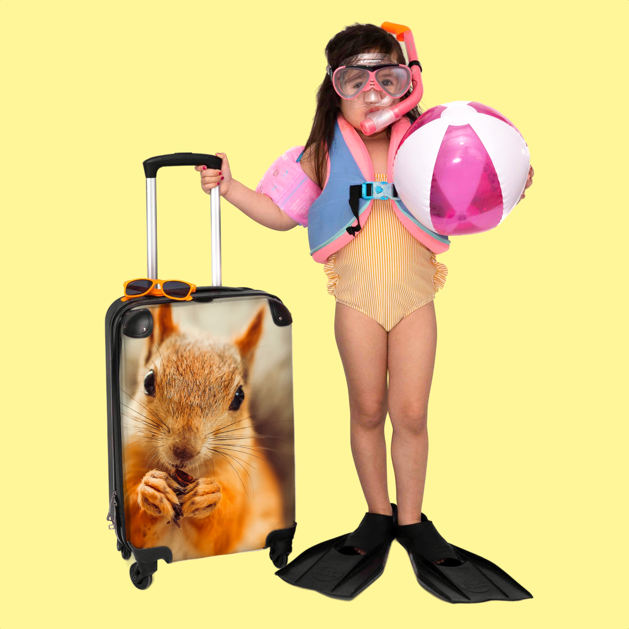 Koffer - Eekhoorn - Dieren - Meisje - Kind-3