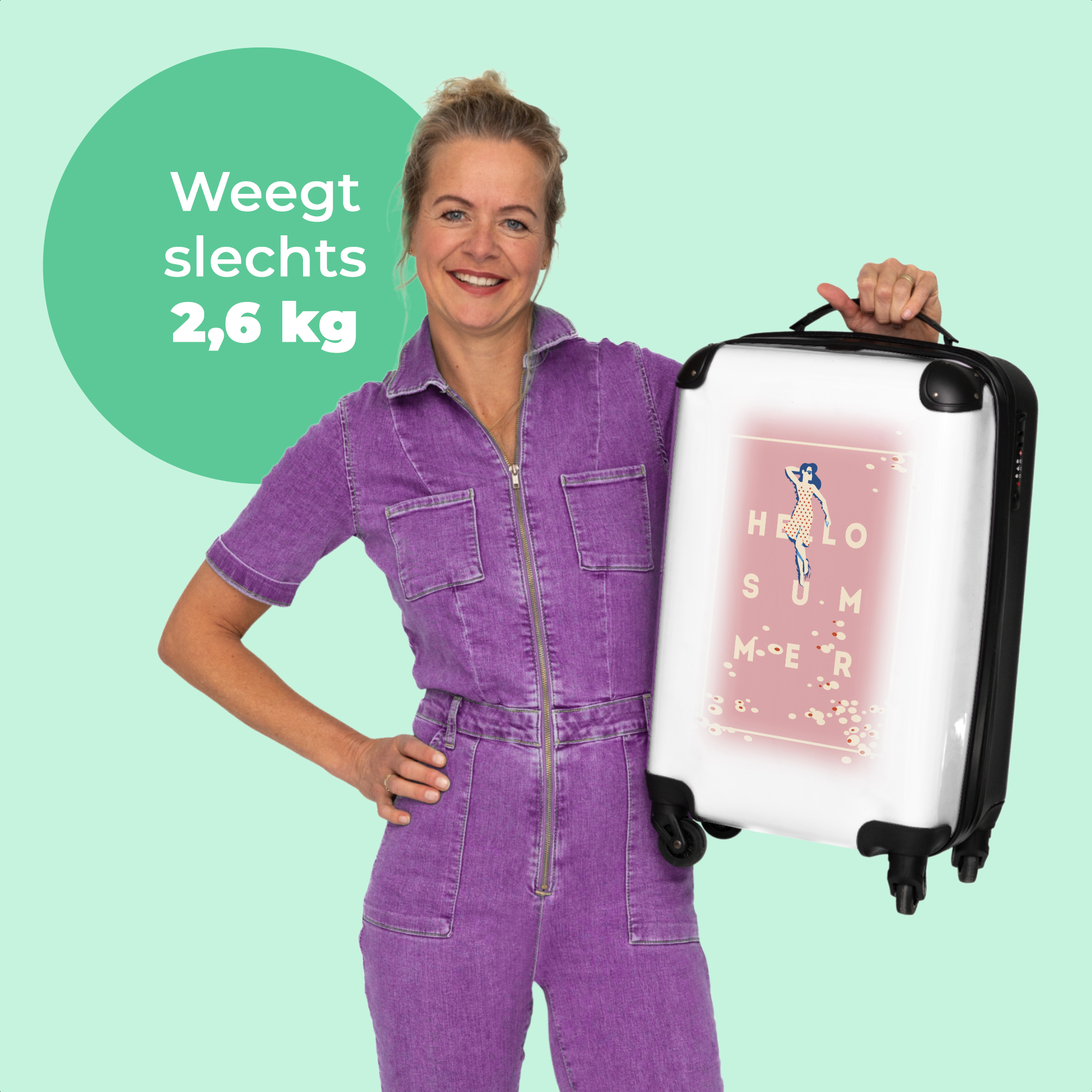 Koffer - Vintage - Vrouw - Roze - Spreuken - Zomer-4