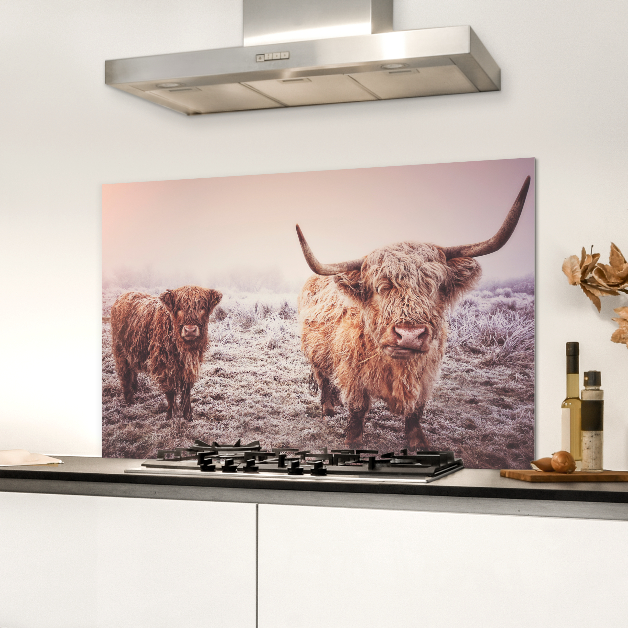 Spatscherm keuken - Schotse hooglanders - Licht - Lucht - Natuur-3