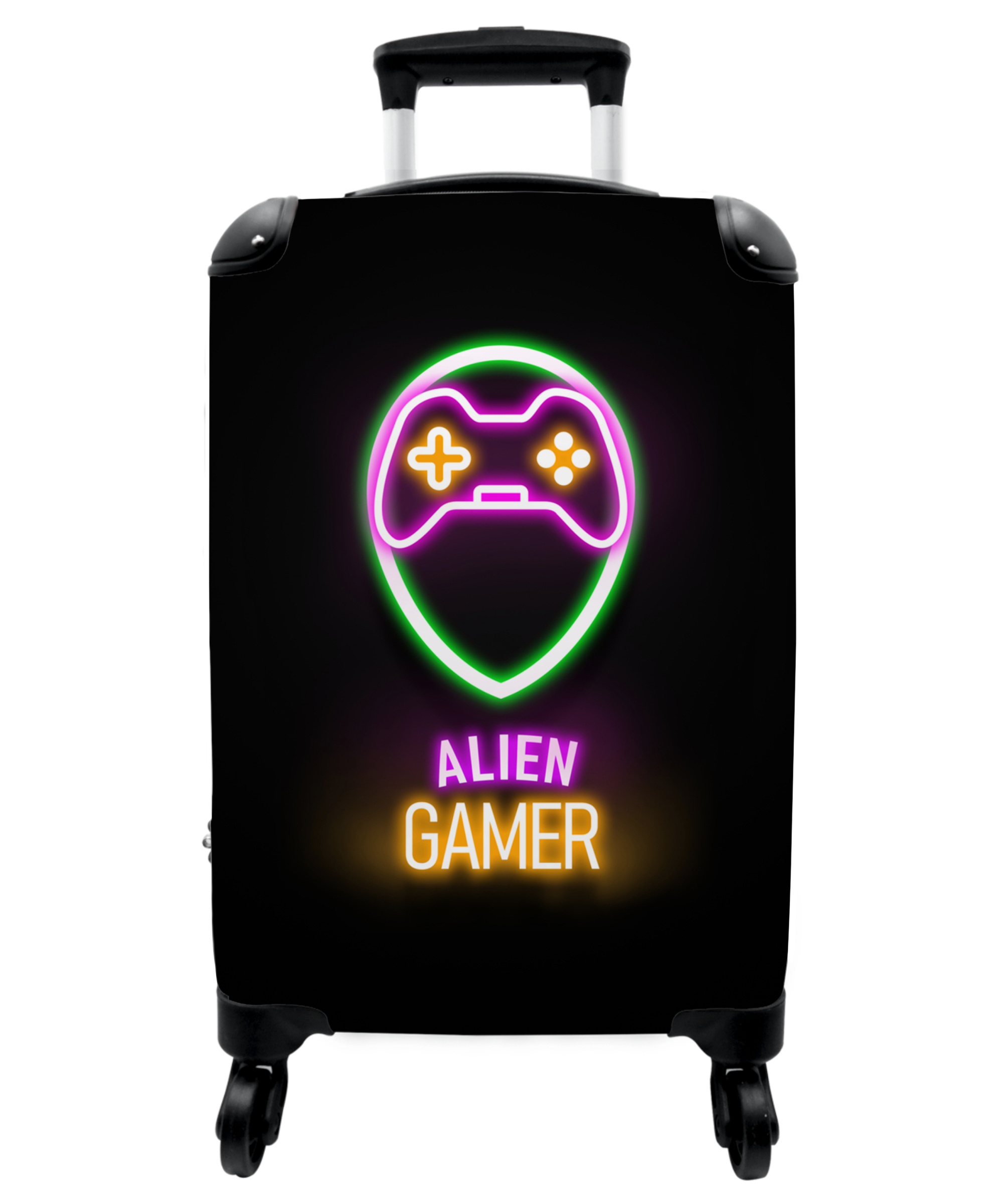 Koffer - Gaming - Quotes - Neon - Alien gamer - Controller