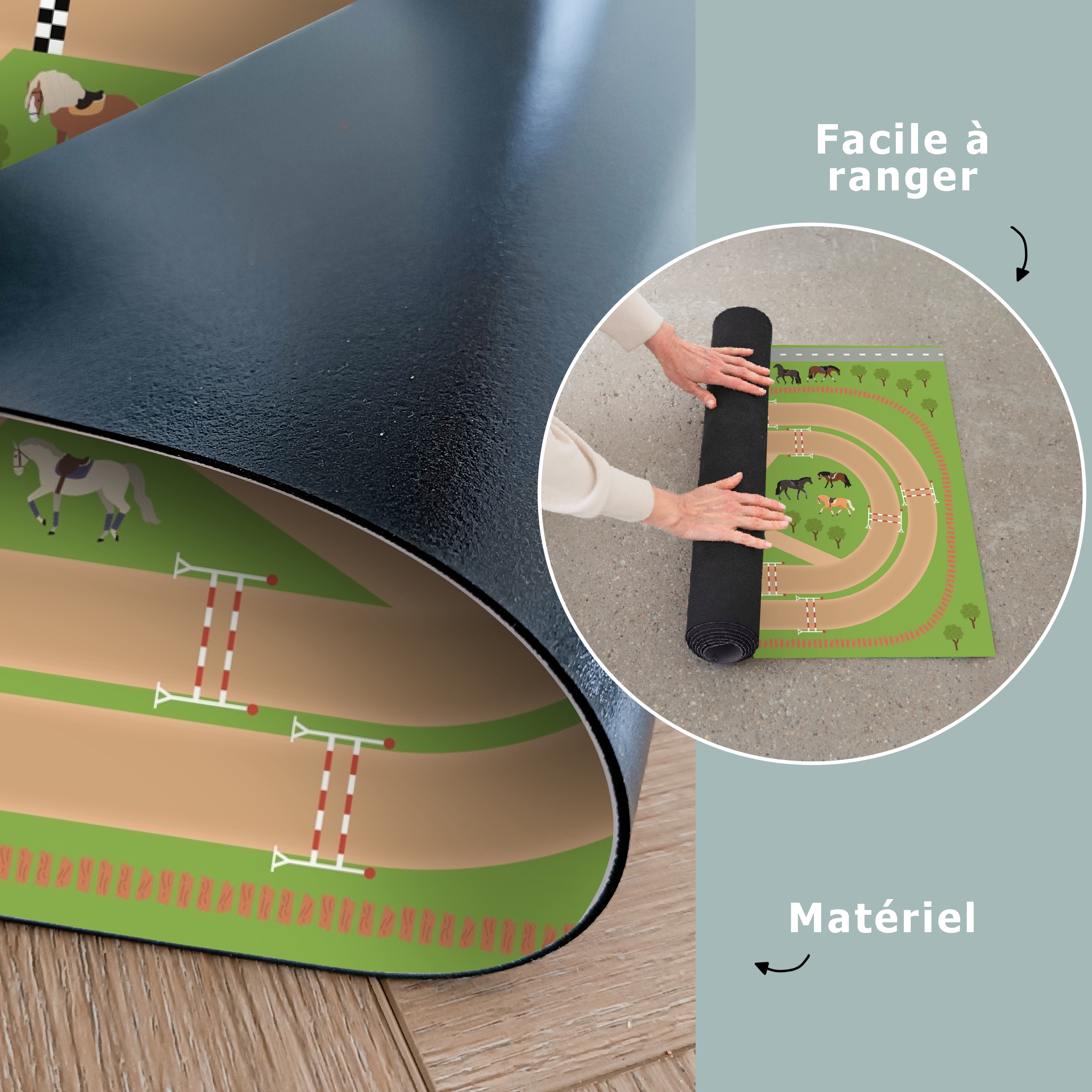 Tapis de jeu - Chevaux - Circuit de course-4