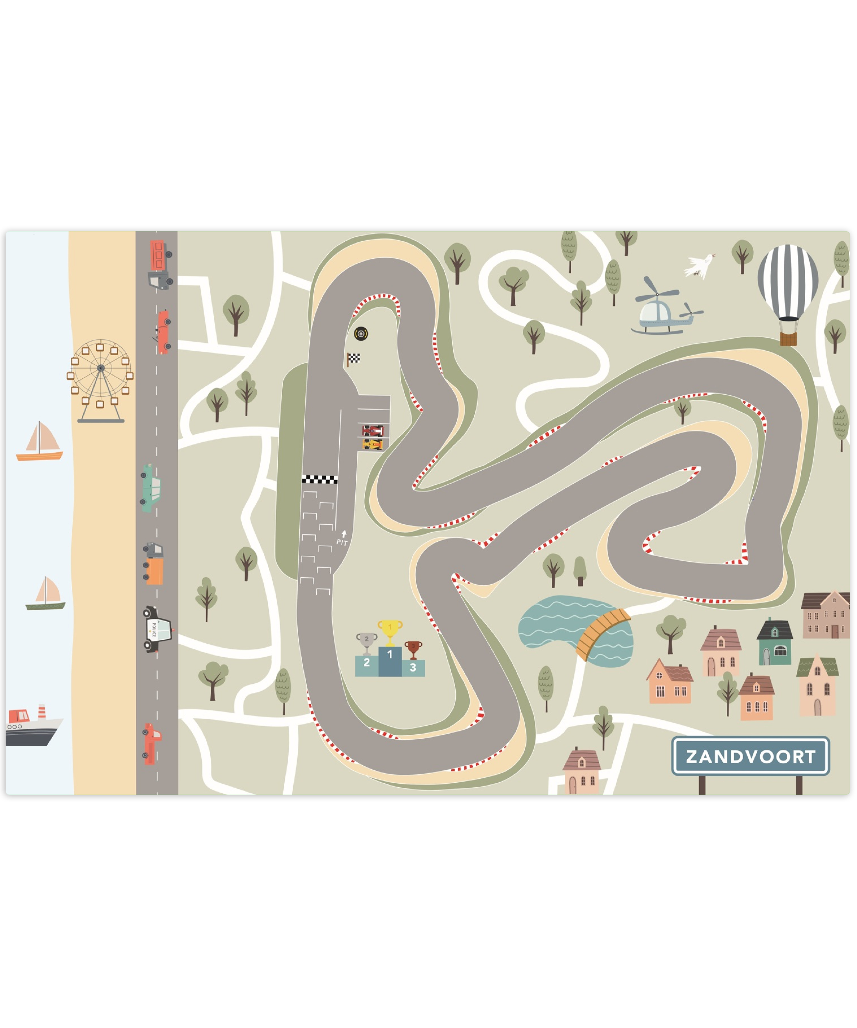 Tapis de jeu - Zandvoort - Course - Circuit