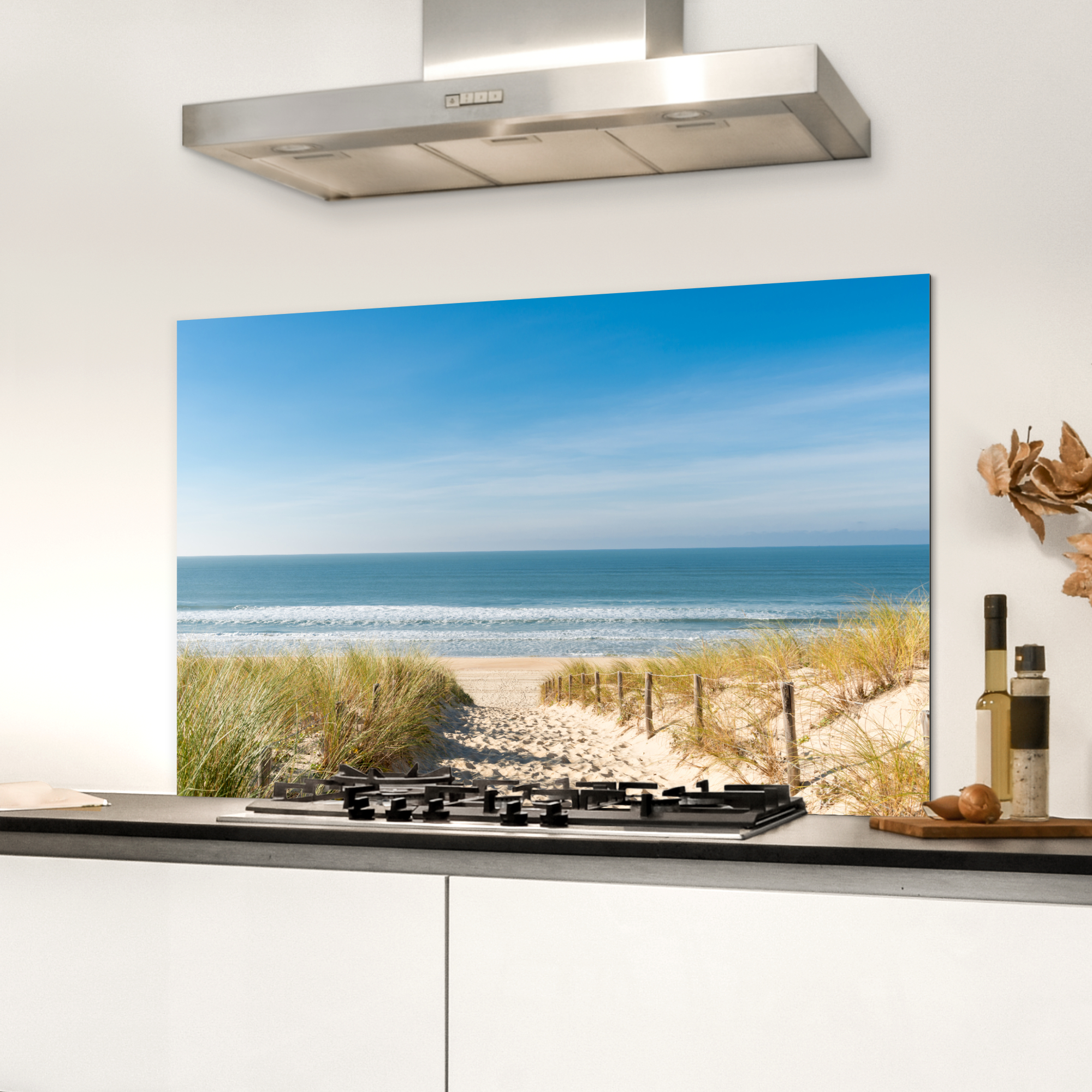 Spatscherm keuken - Strand - Zee - Duin - Zand - Zomer-3