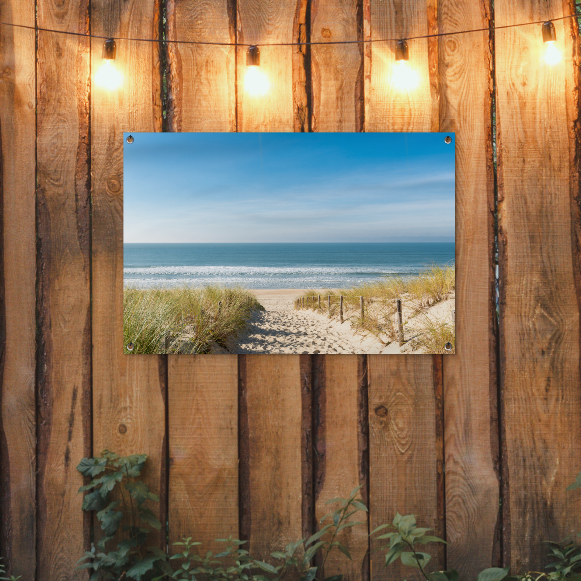 Tuinposter - Strand - Zee - Duin - Zand - Zomer - Liggend-2
