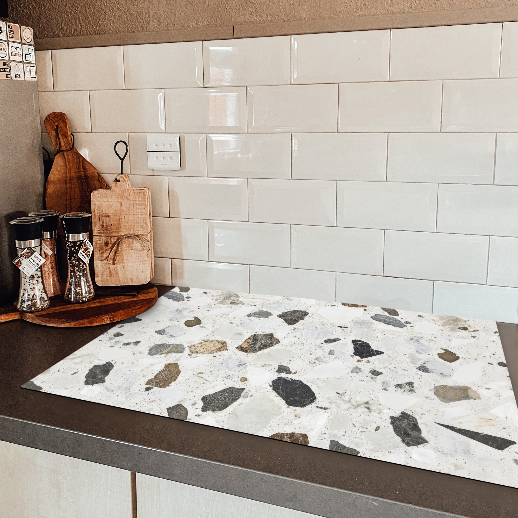 Inductiebeschermer - Marmer - Terrazzo - Decoratie - Interieur-3