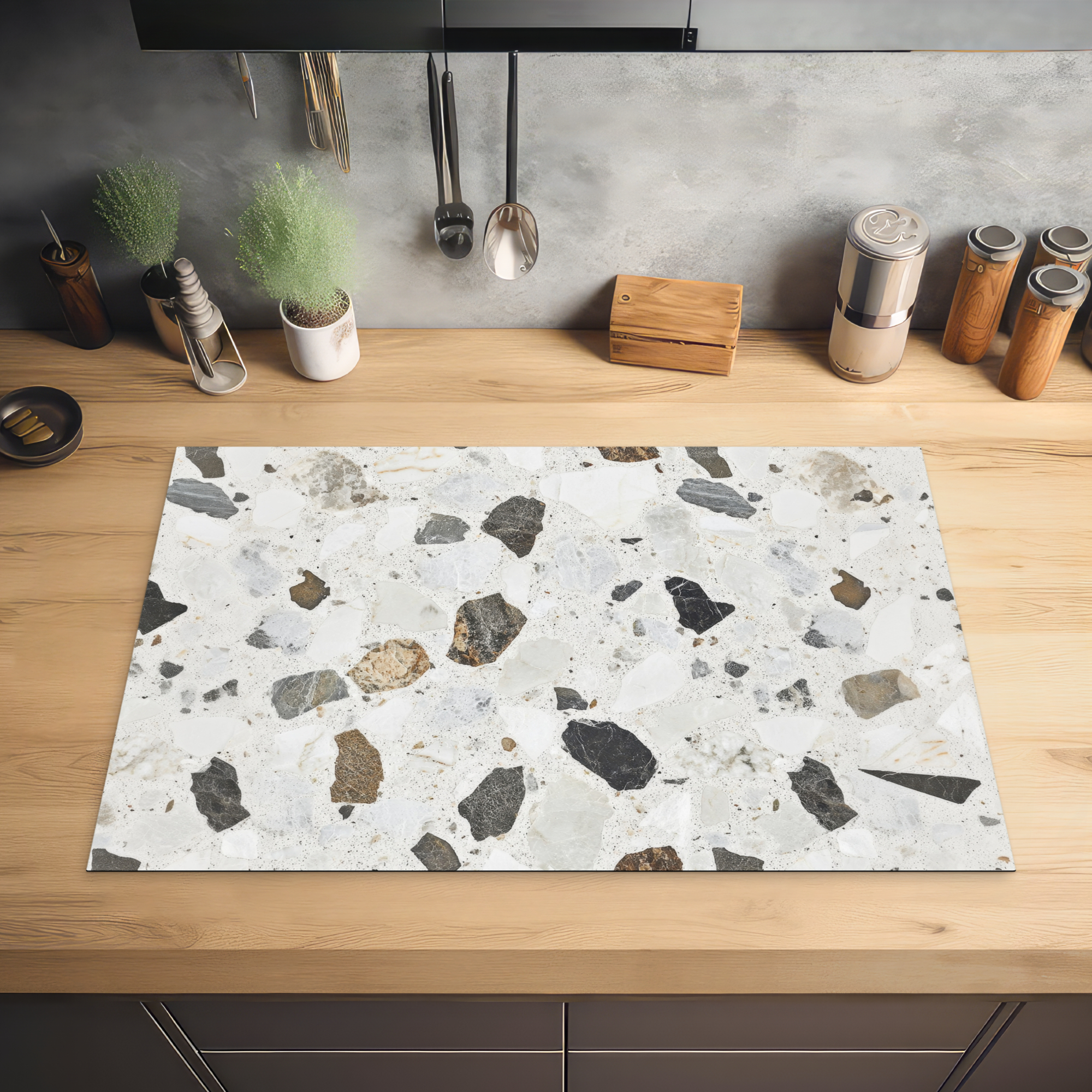 Inductiebeschermer - Marmer - Terrazzo - Decoratie - Interieur-2