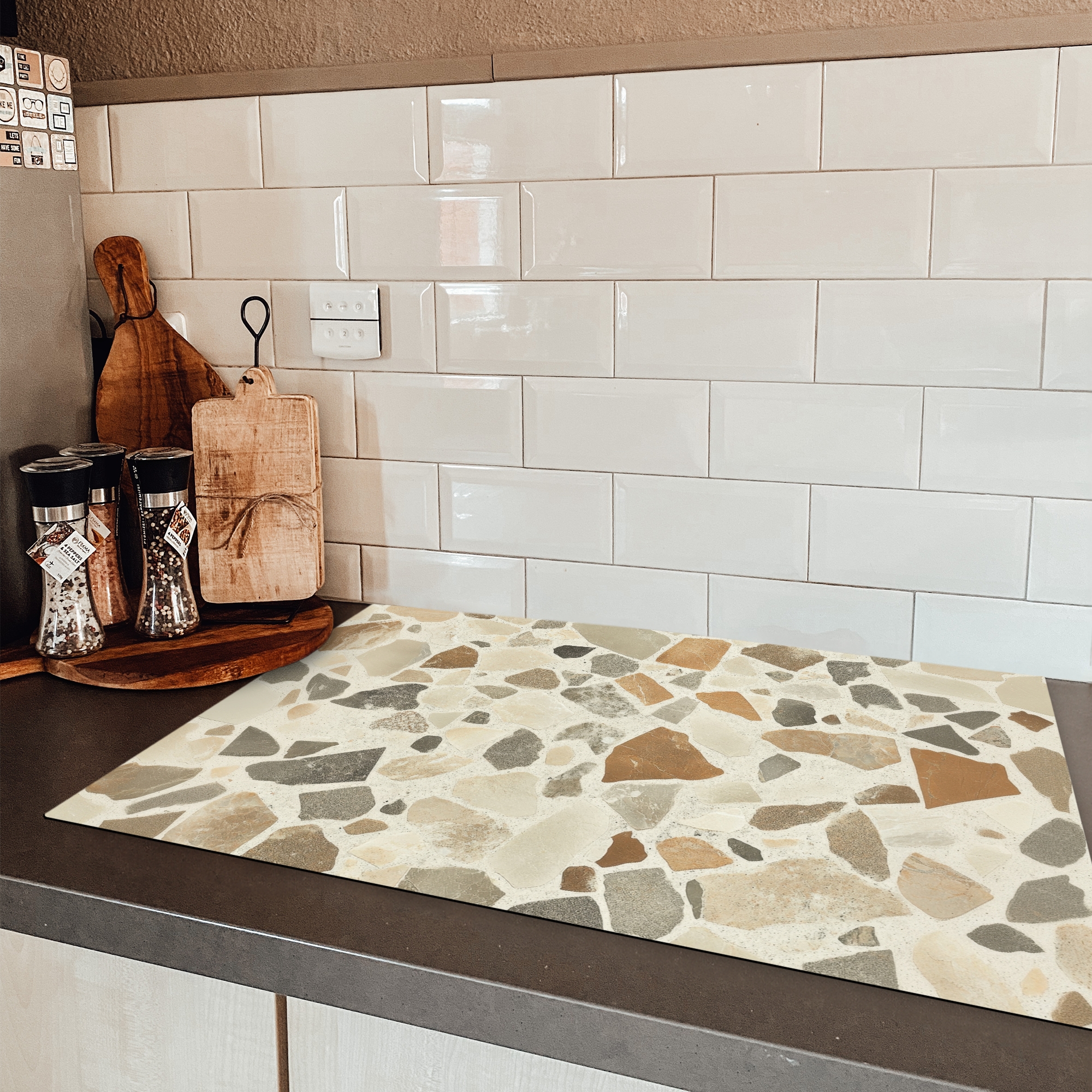 Inductiebeschermer - Stenen - Terrazzo - Decoratie - Tegels-3