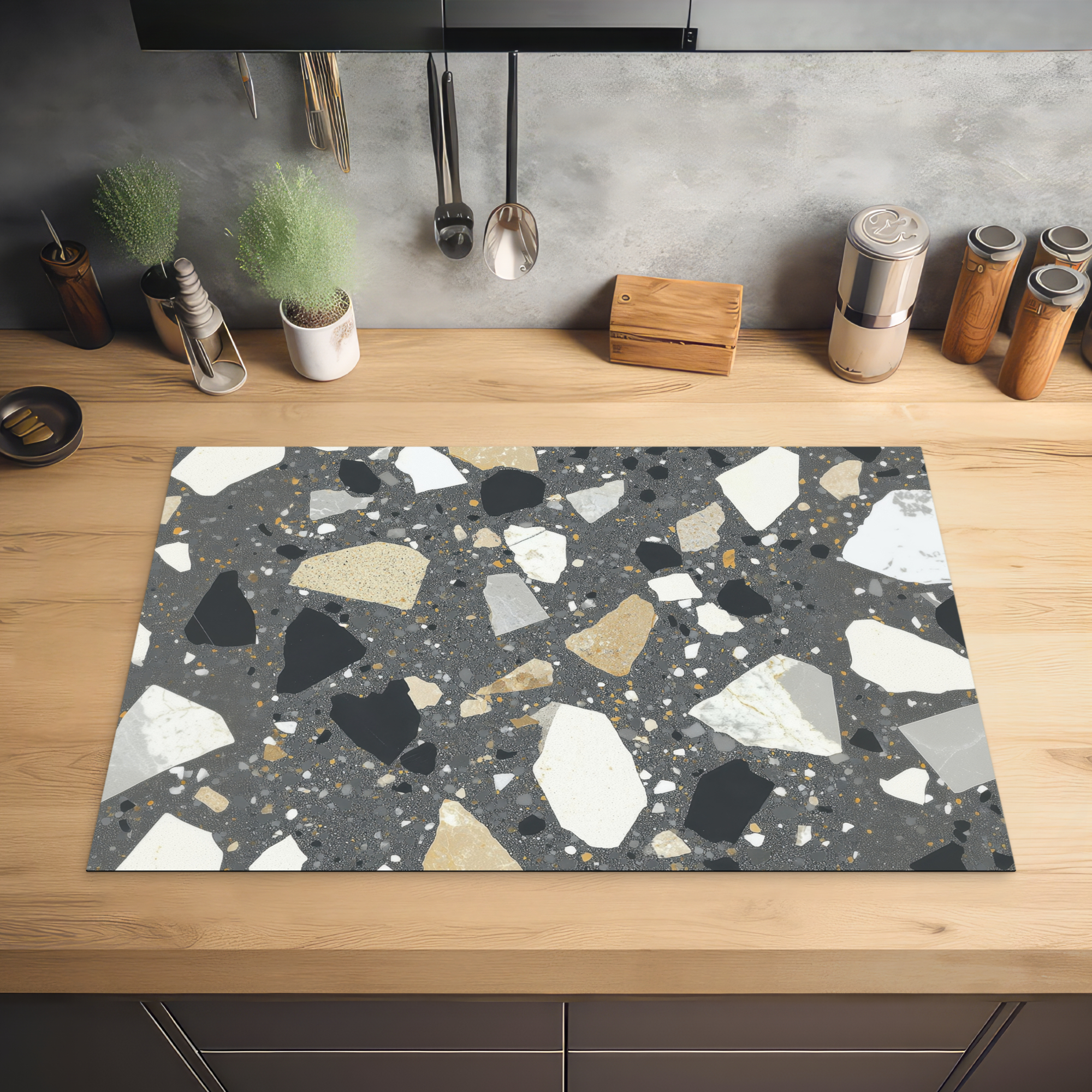 Inductiebeschermer - Terrazzo - Decoratie - Interieur - Stenen-2