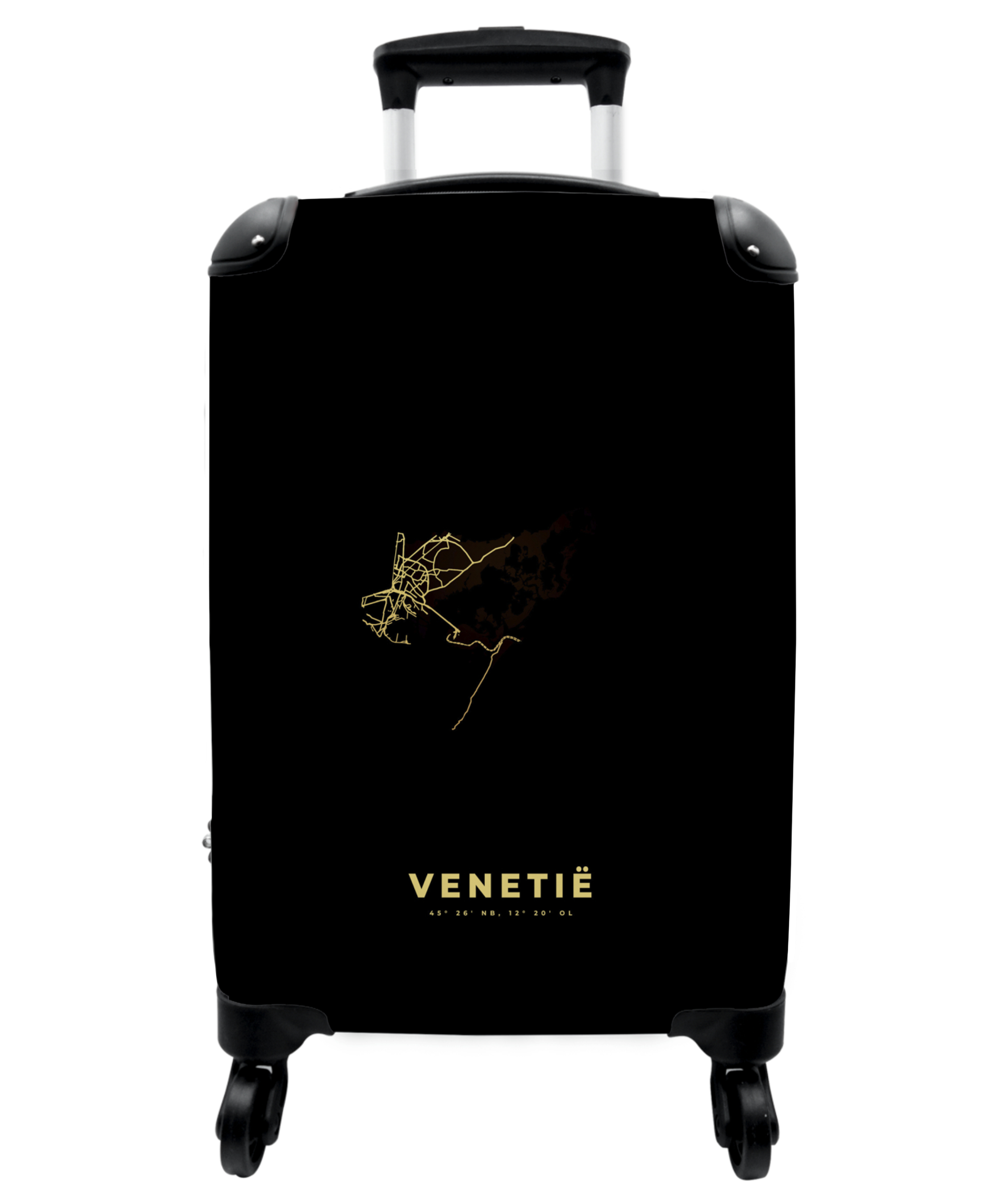 Koffer - Venetië - Plattegrond - Goud - Kaart - Luxe-1