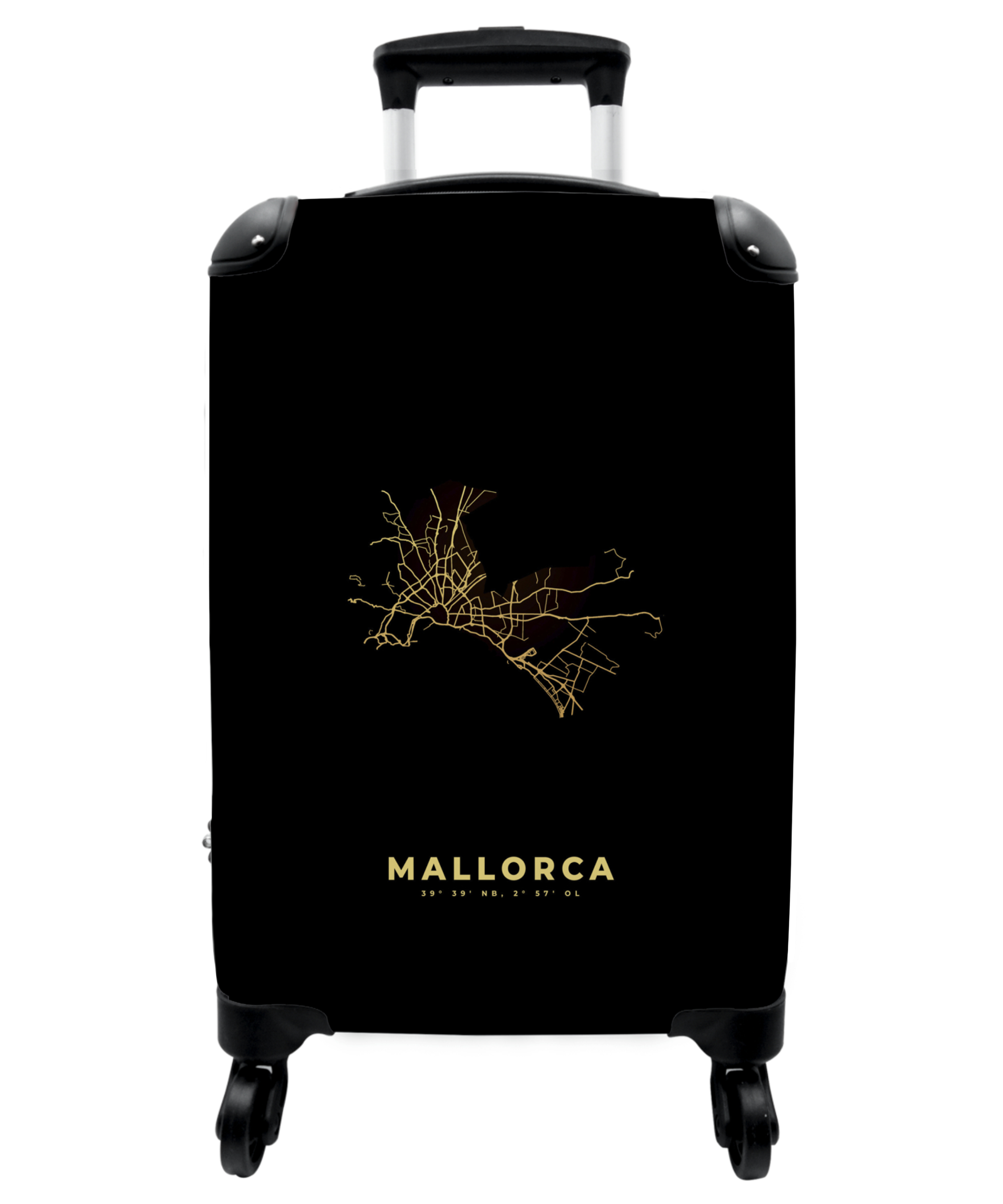 Koffer - Mallorca - Plattegrond - Goud - Kaart - Luxe-1