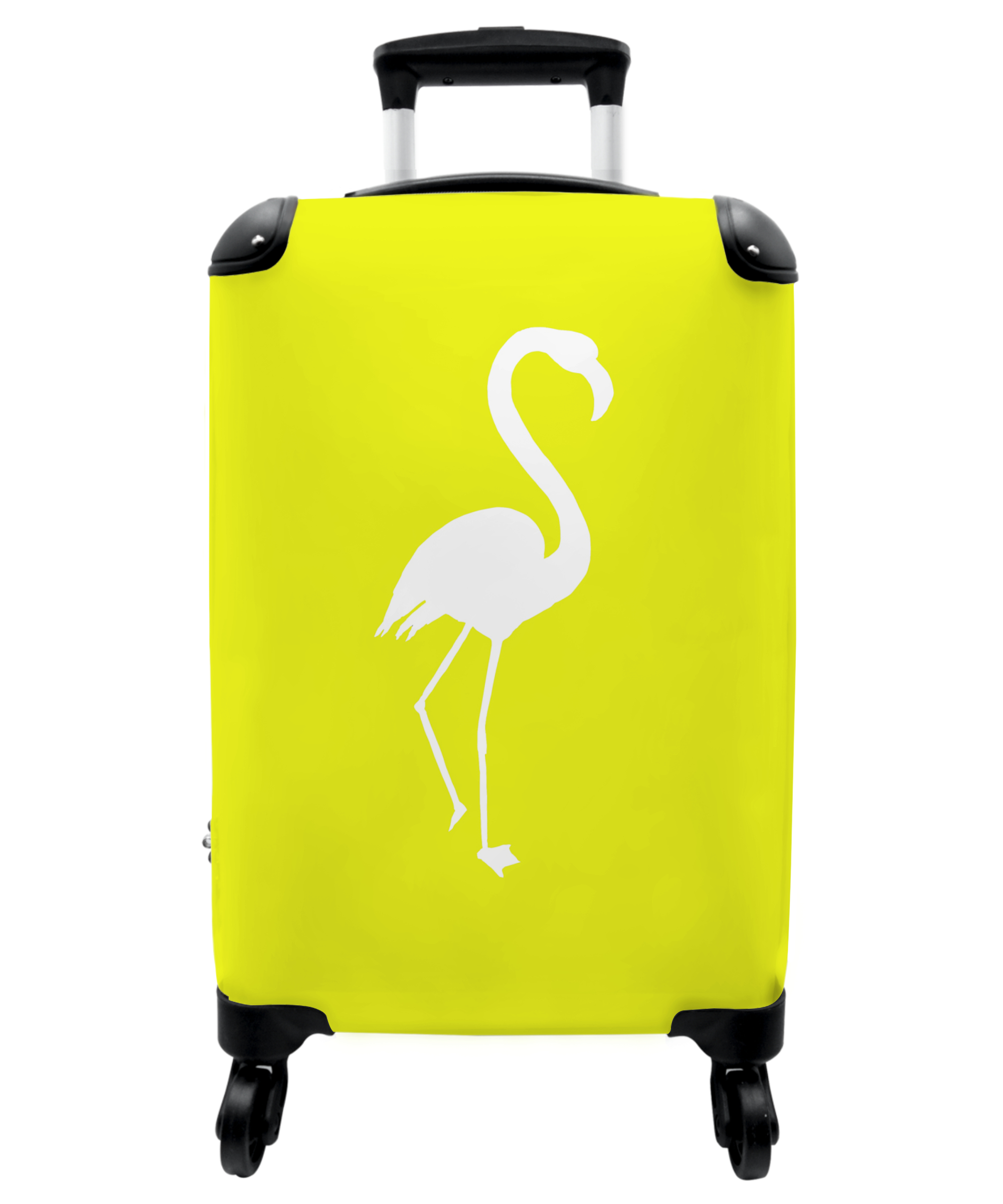 Koffer - Vogel - Flamingo - Geel - Dieren