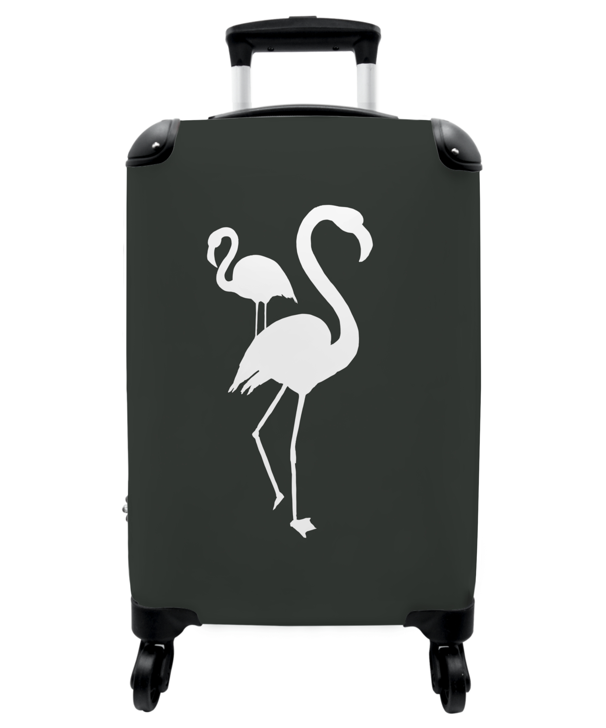 Koffer - Vogels - Flamingo - Dieren - Wit-thumbnail-1