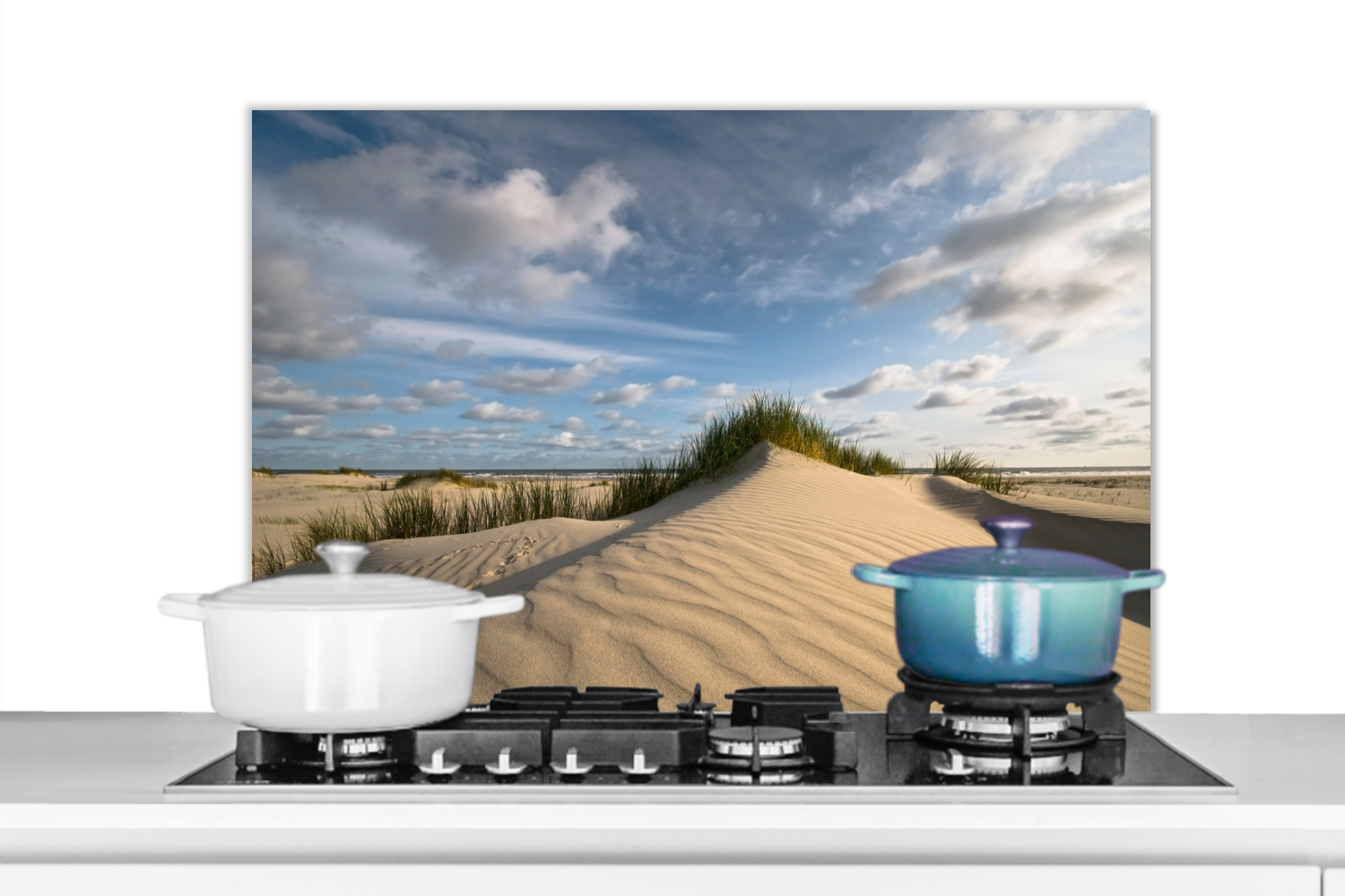 Spatscherm keuken - Strand - Zand - Nederland