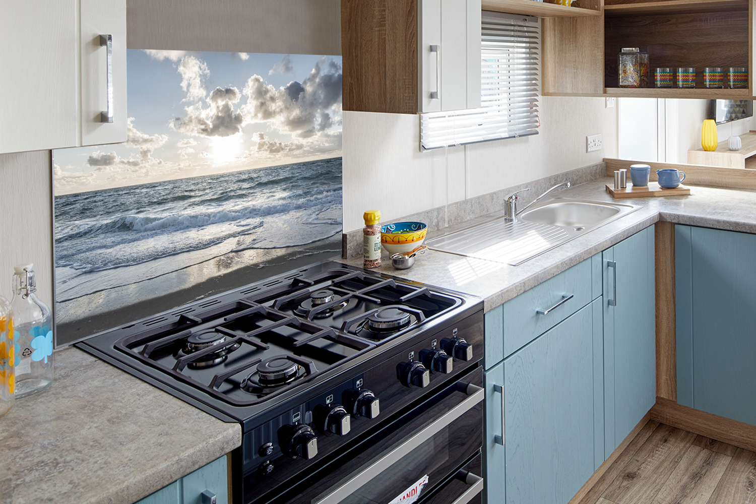Spatscherm keuken - Zee - Wolken - Duitsland-4