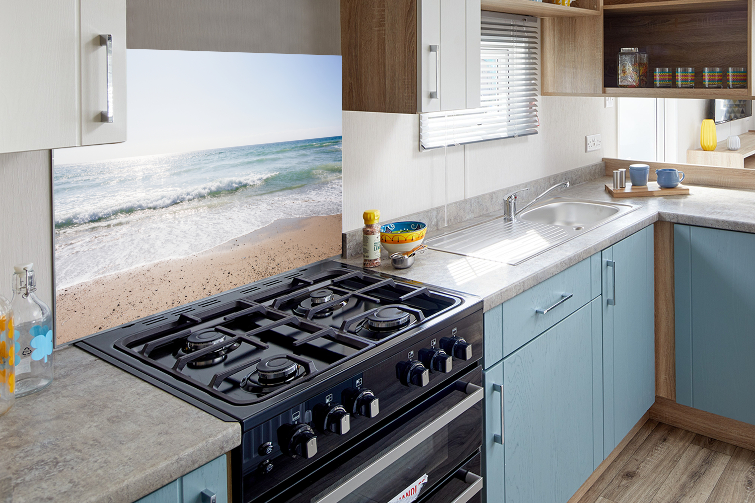 Spatscherm keuken - Strand - Water - Turquoise-4