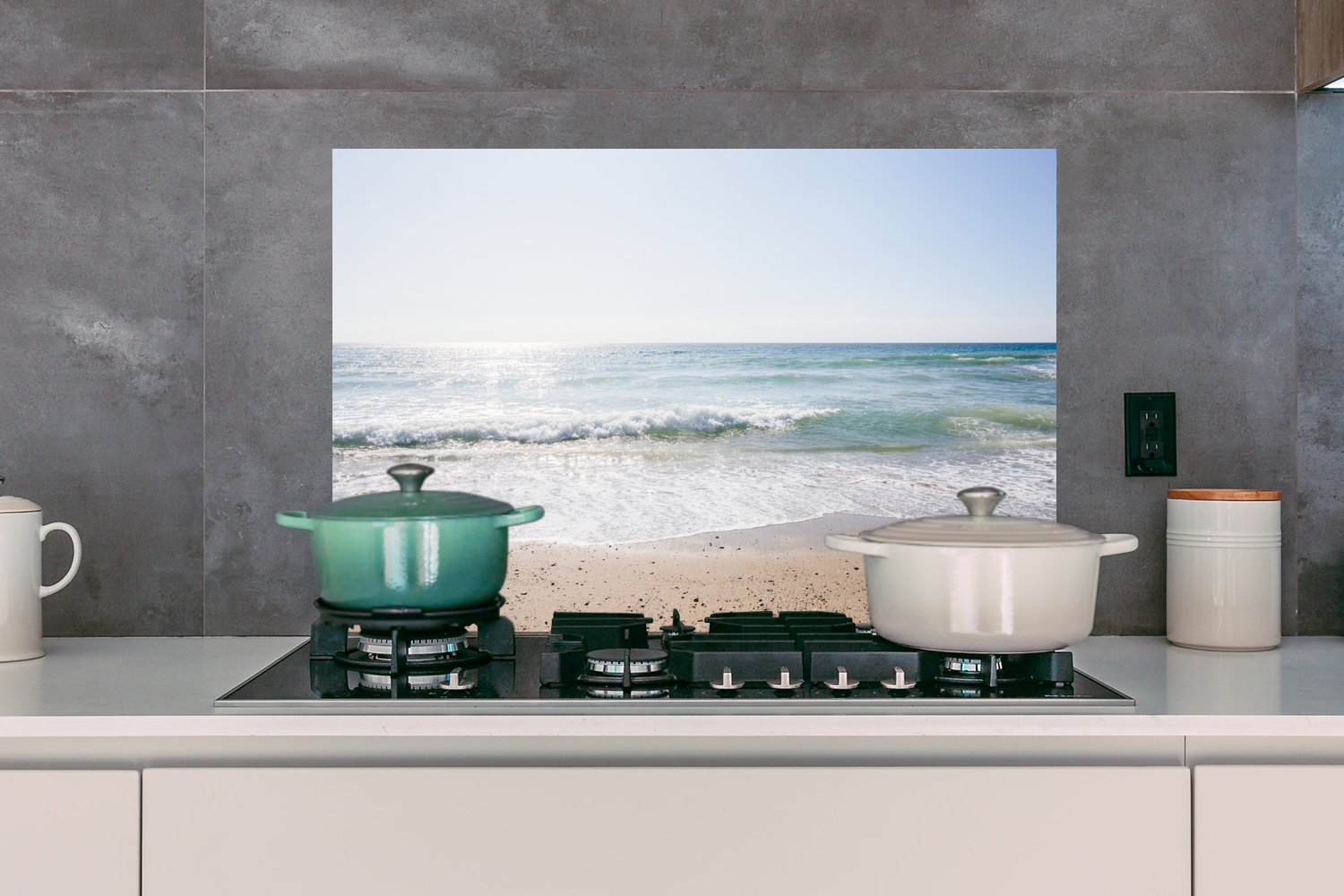 Spatscherm keuken - Strand - Water - Turquoise-3