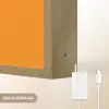 Takken - Bladeren - Minimalistisch - Blauw Light Box met batterij (Wandlamp) middel -USP_websiteoplaadbaarNL