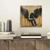 Graffiti - Kunst - Vleugels - Street art - Banksy aluminium wit klein -sfeer1