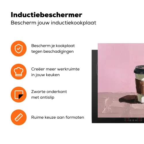Koffiebekers - Deksel - Verf - Textuur Inductie beschermer vinyl 3mm klein -zzzzzzz-td-ups