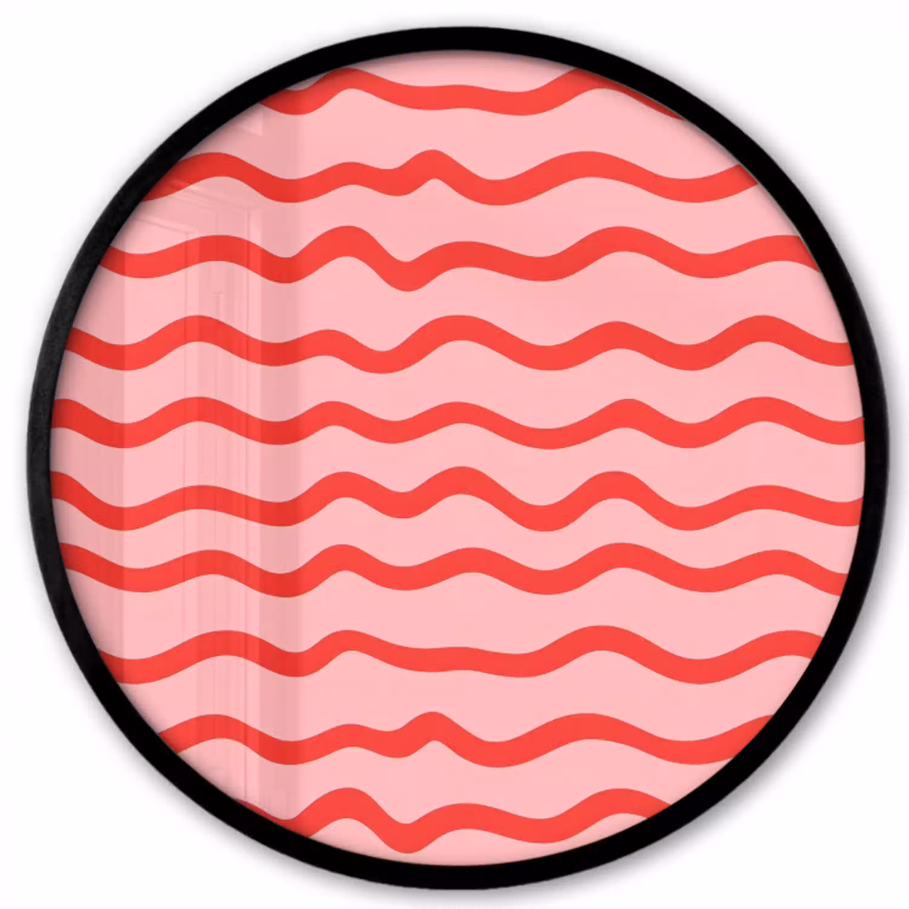 Speels - Patroon - Rood Fotolijst rond zonder passe partout klein 856 -3d