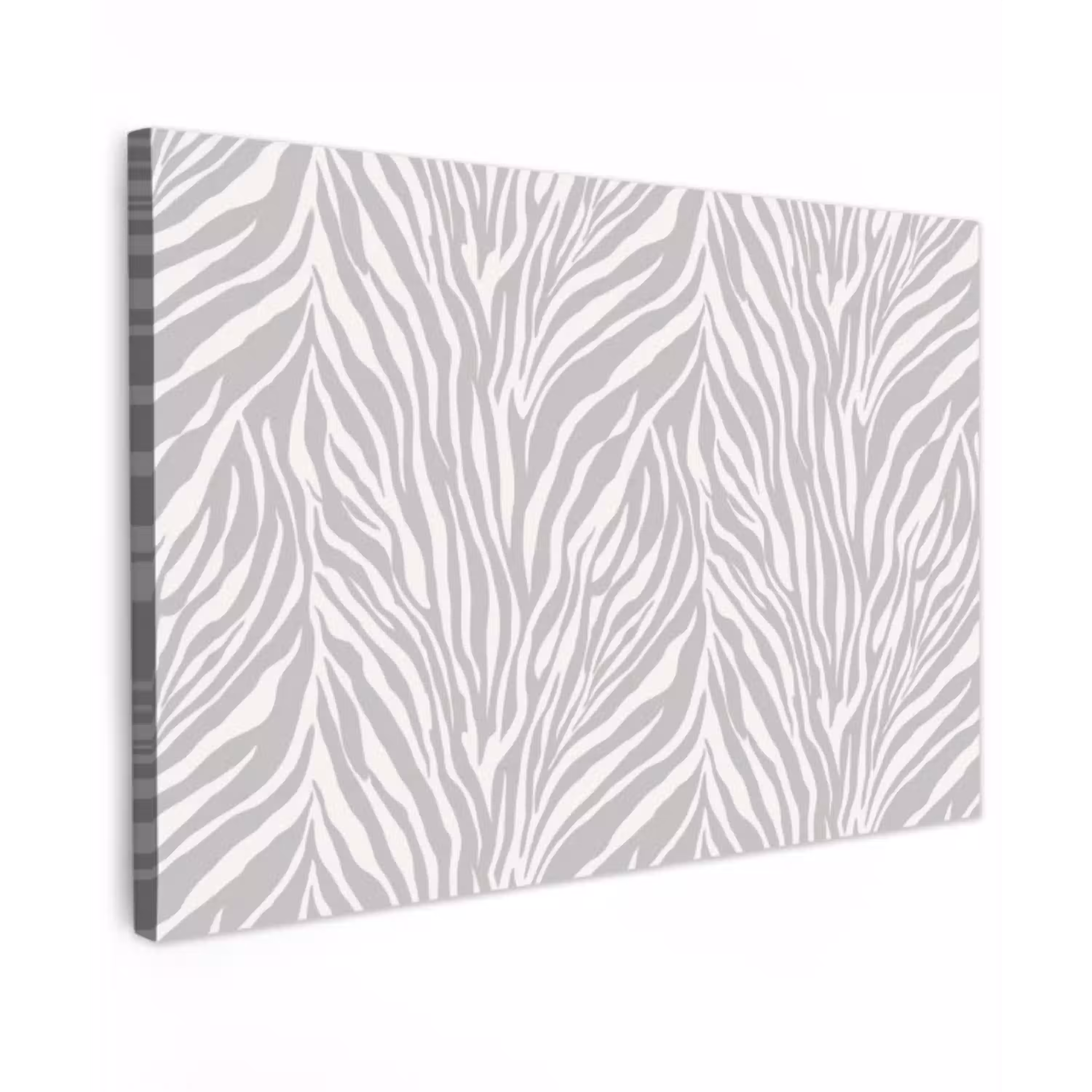 Zebra - Motief - Grijs Tuinposter op houten frame 2 cm dik klein 845 -3d