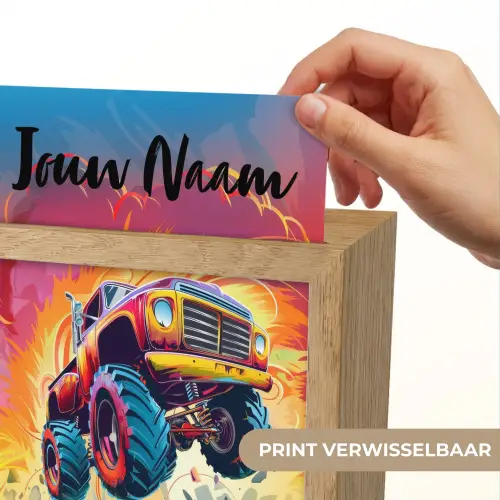 Monstertruck - Auto - Jongens - Kleurrijk Light Box met kabel (Kinderlampje) klein -USP_websiteprintNL