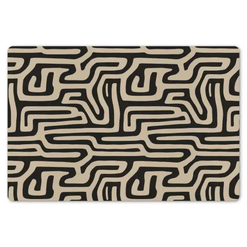 Grafisch - Lijnen - Zwart Placemat vinyl groot 368 -zzsfeer1_Kitchenyeah-website