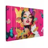 Vrouw - Abstract - Kleurrijk canvas 2cm klein -z3d