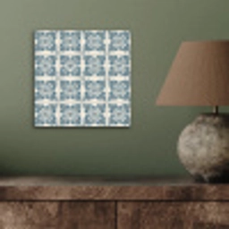 Dessin - Tegel - Blauw aluminium wit klein 46 -sfeer2