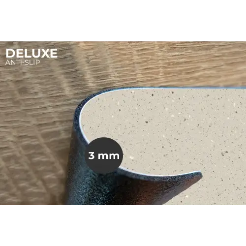 Lichtbeige - Terrazzo - Grijs Placemat vinyl groot 368 -closeup