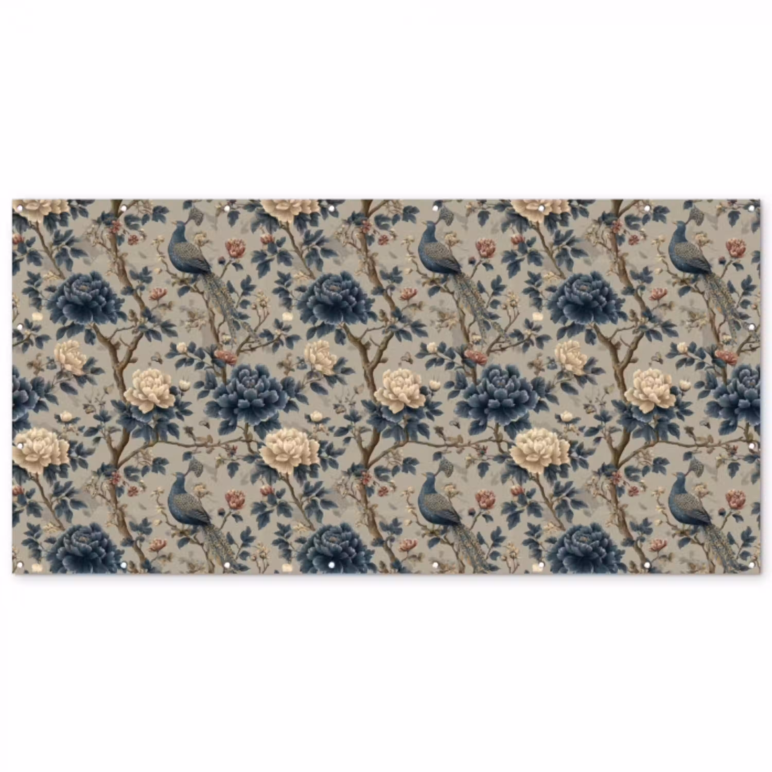 Pauw - Bloemen - Blauw Balkonbeschermer Duitsland klein 596 -zz_3d