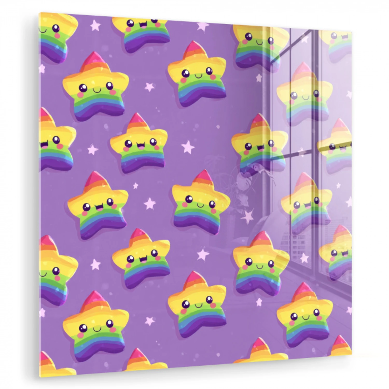 Sterren - Regenboog - Paars plexiglas 5mm klein 11 -zzzproduct_nieuw