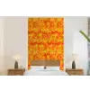 Verf - Oranje - Geel fotobehang vinyl groot 64 -bed